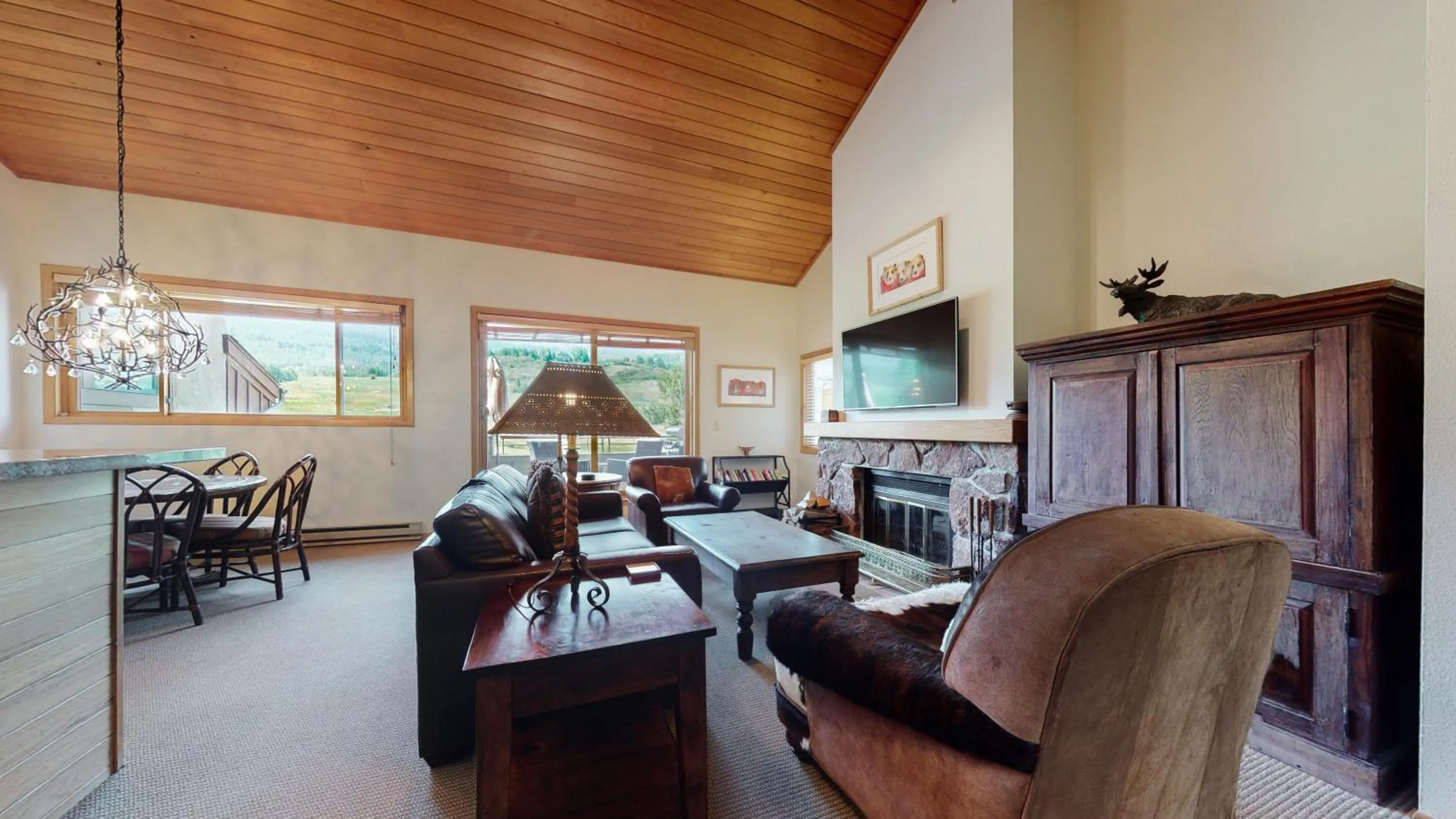 Living room in Villas at Snowmass CLub