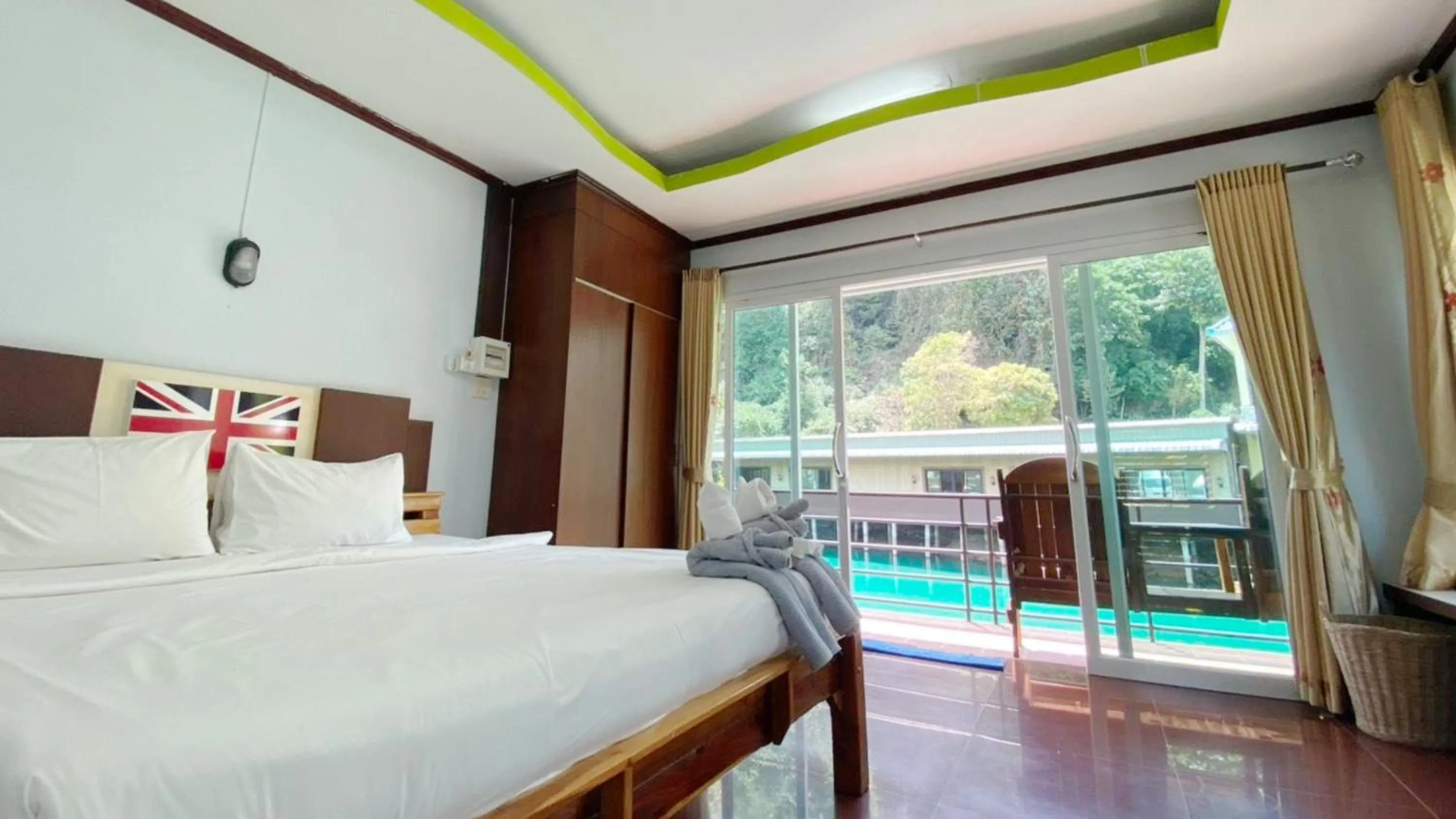 Bed in Lake Terrace Resort