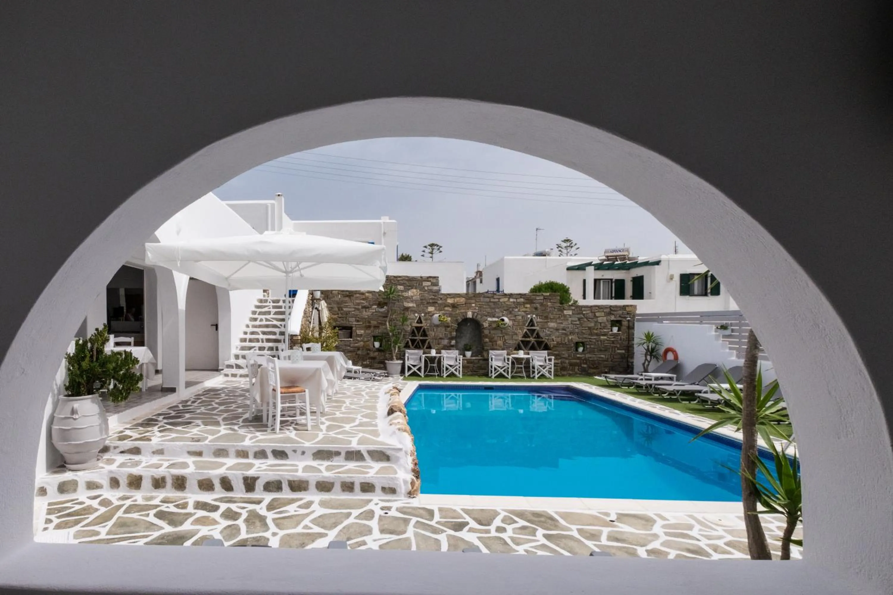 Pool view in Joseph Studios