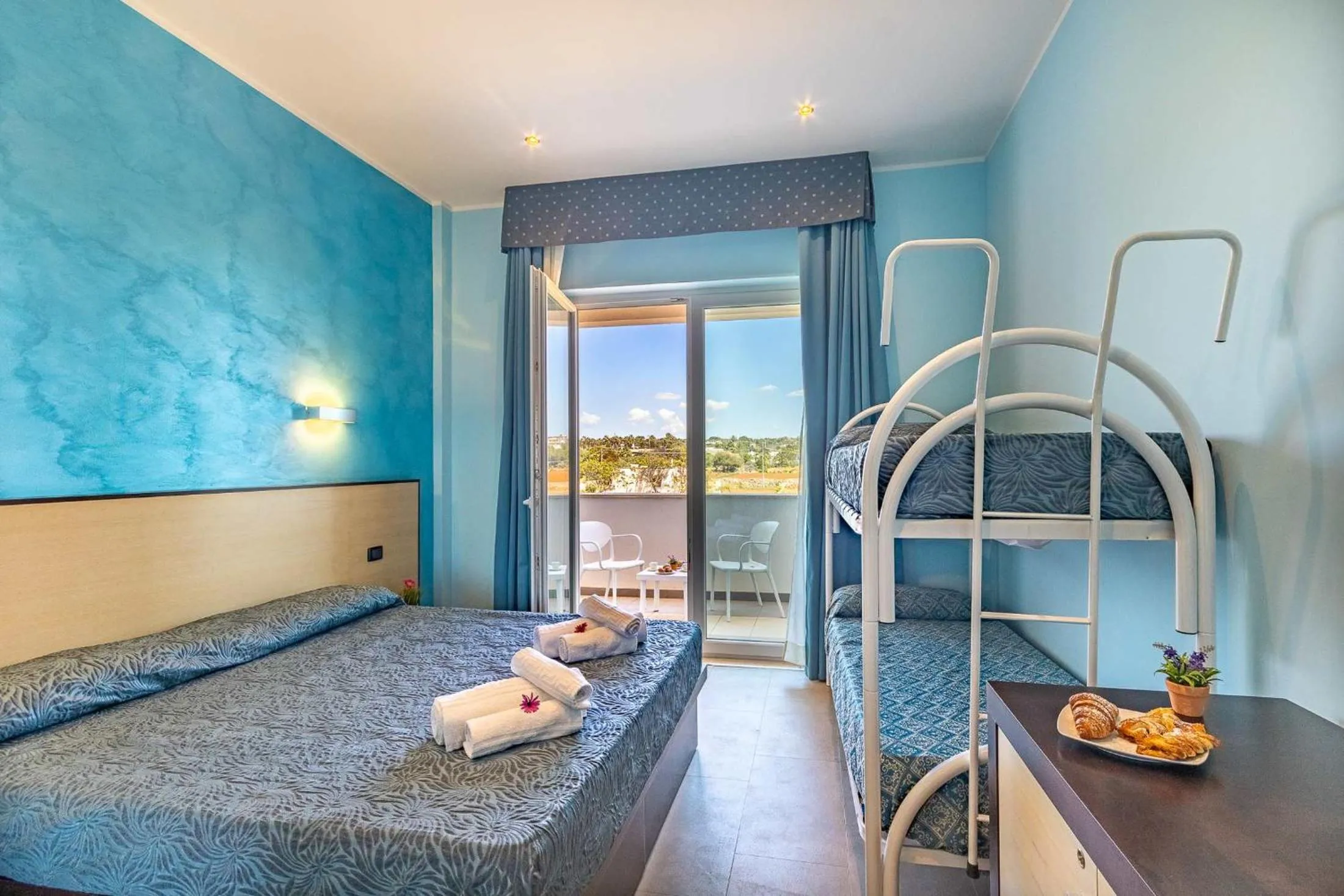 View (from property/room), Bed in Jonico Hotel