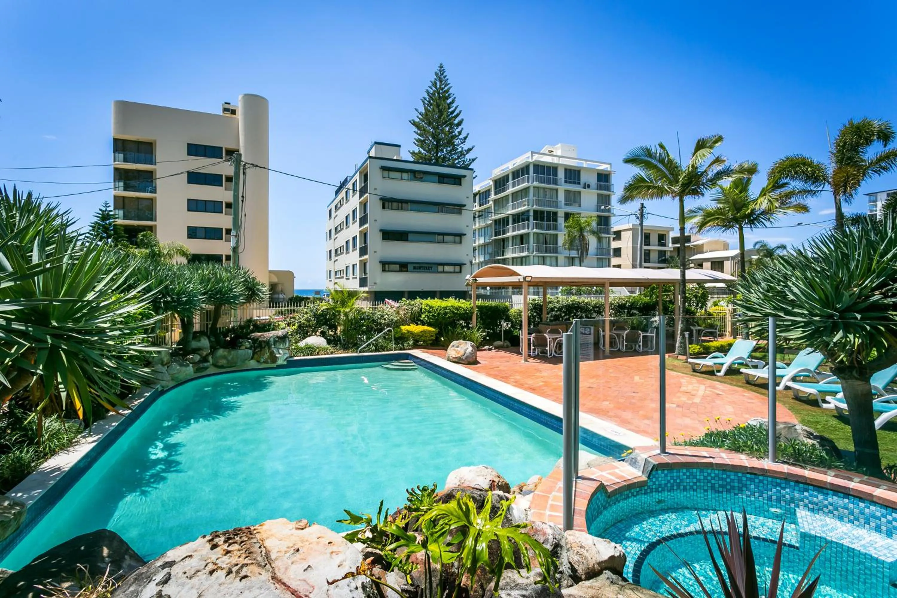 BBQ facilities in Surfers Beachside Holiday Apartments