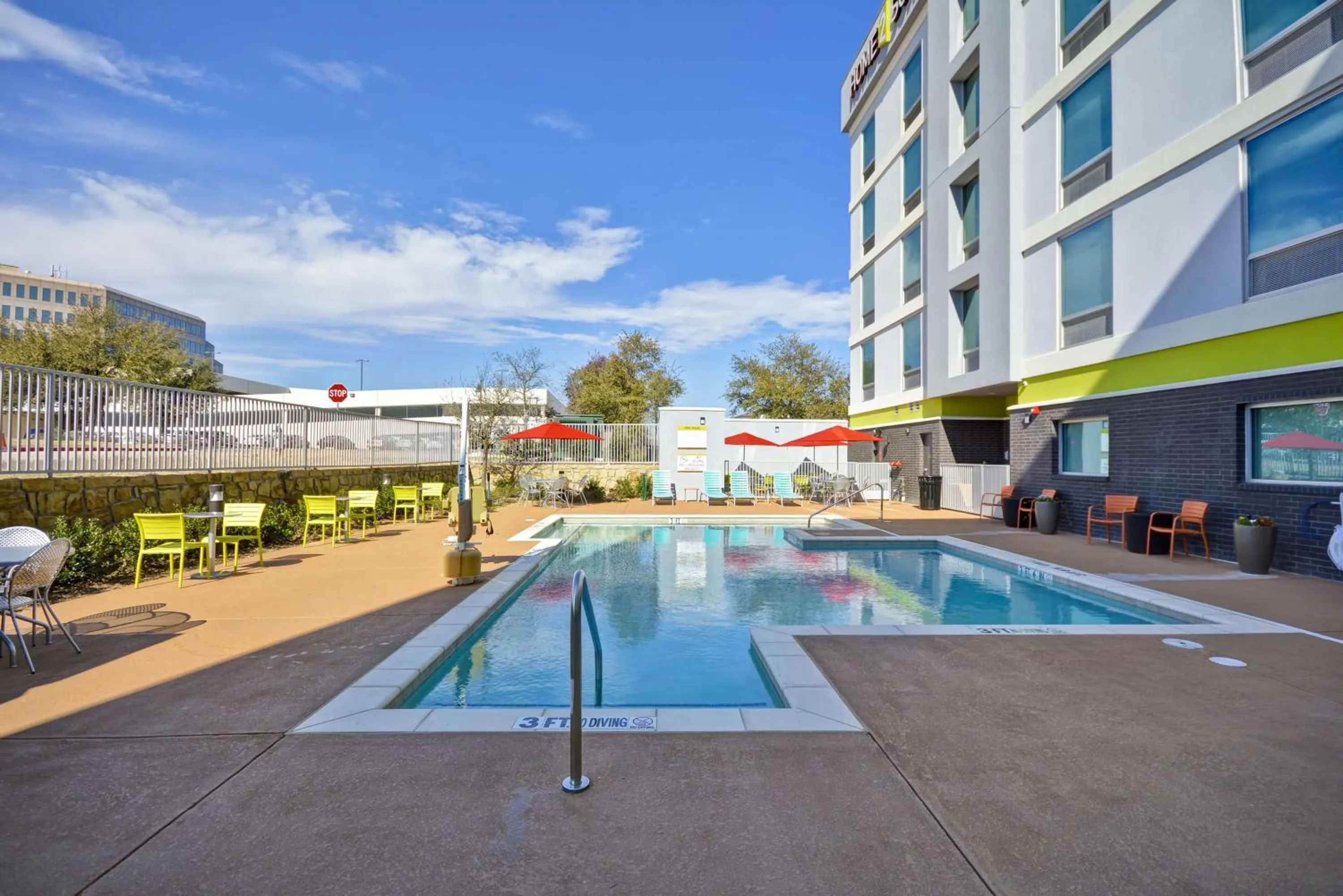 Pool view in Home2 Suites By Hilton Dallas North Park