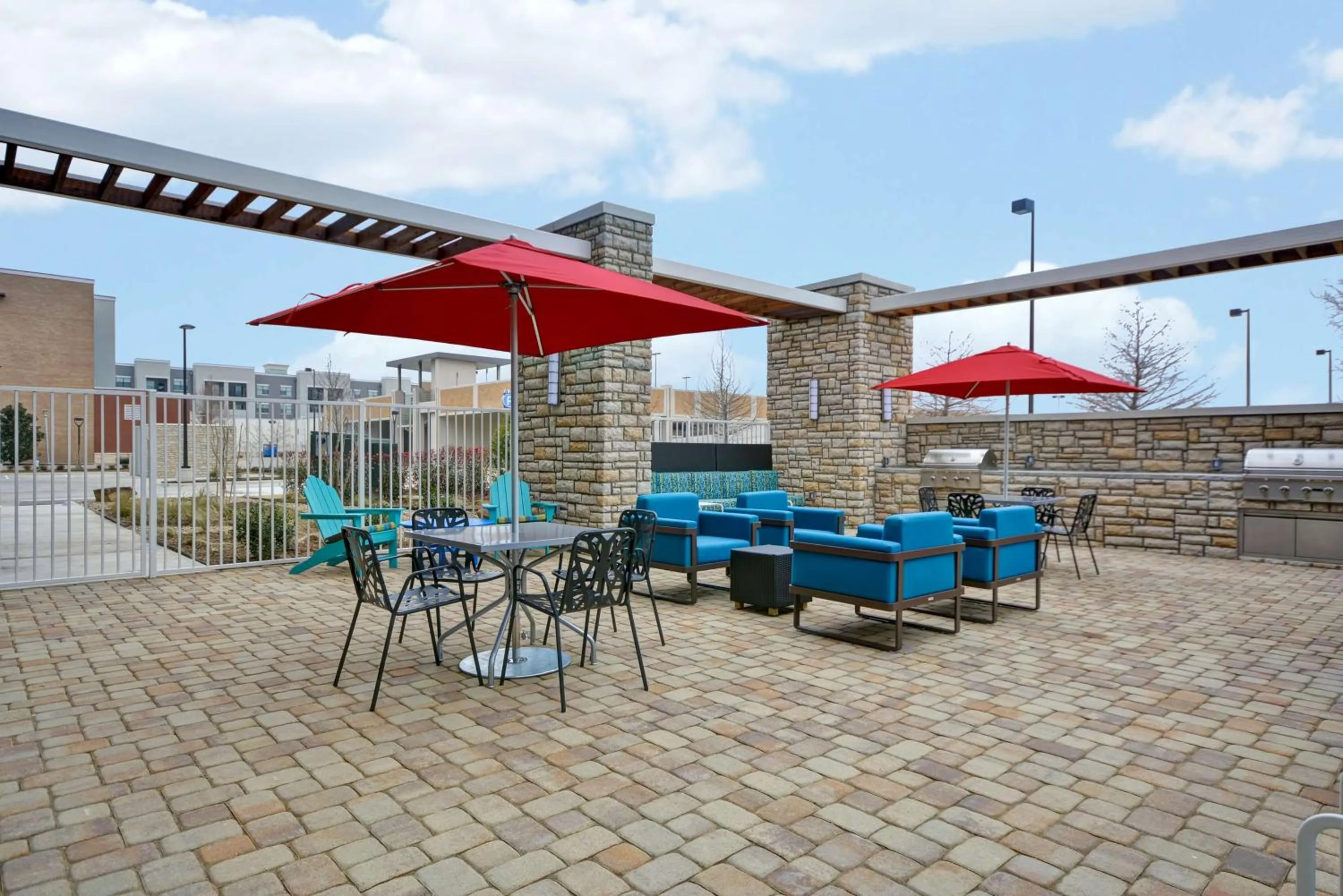 Patio in Home 2 Suites By Hilton Fairview Allen