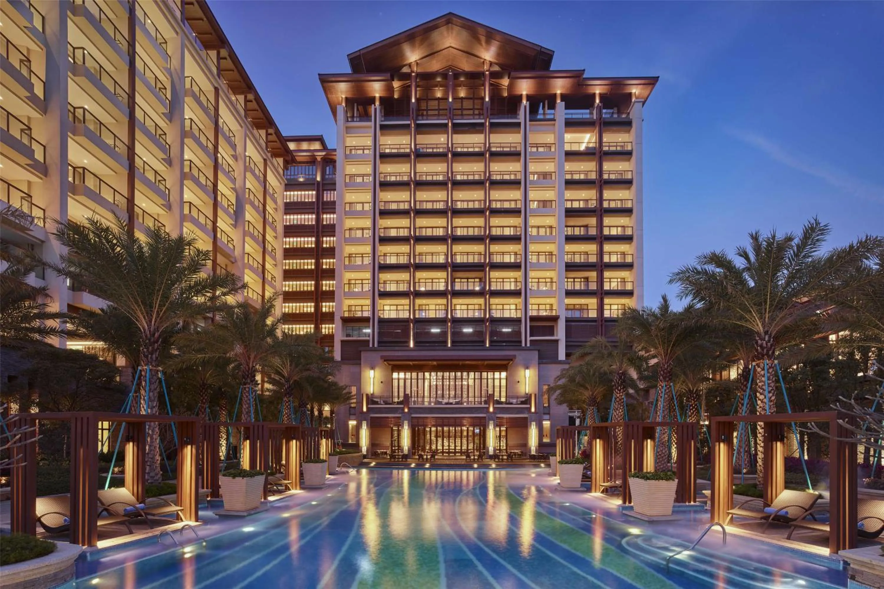 Pool view in Hilton Huizhou Longmen Resort