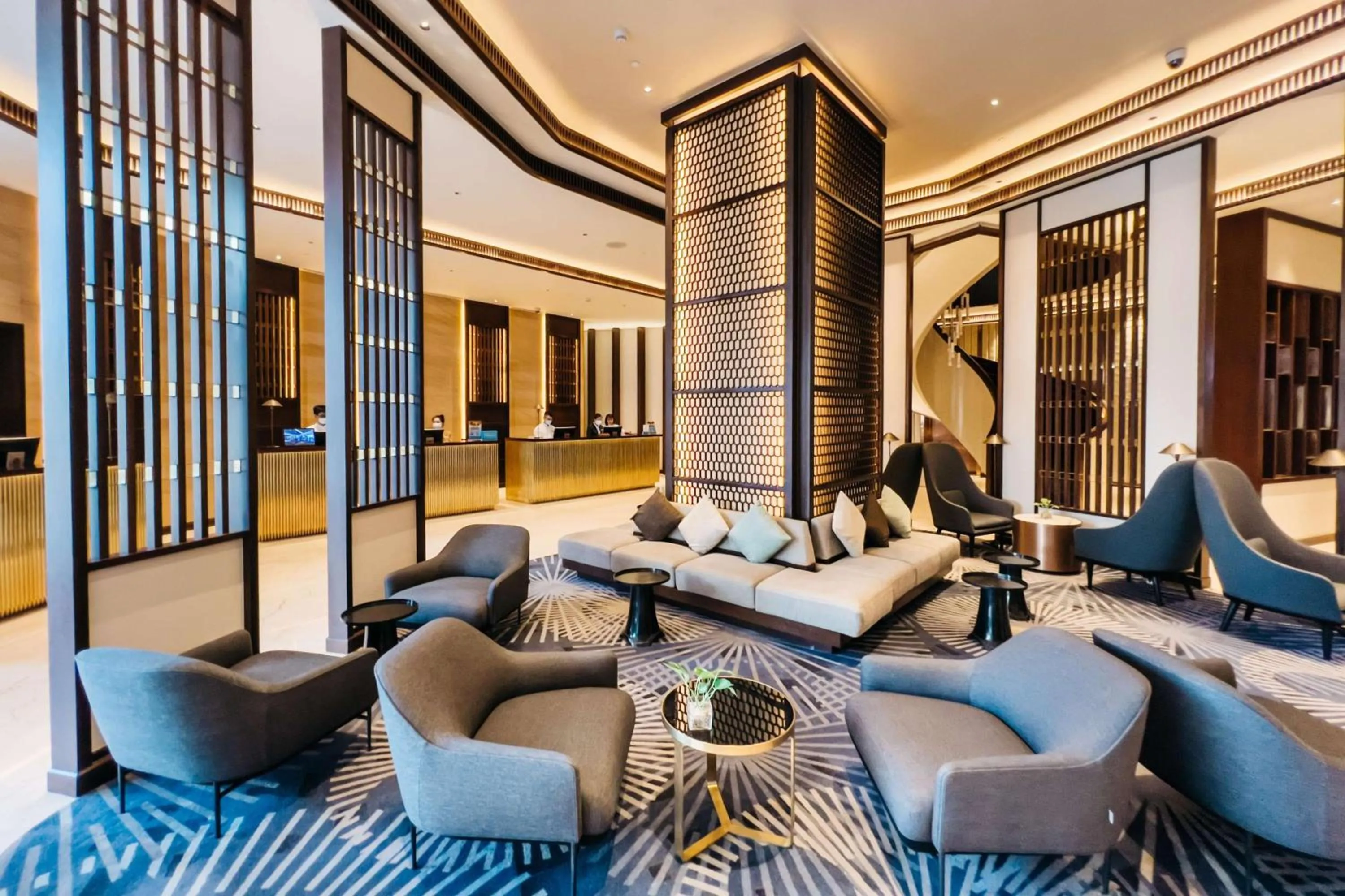 Lobby or reception in Hilton Da Nang