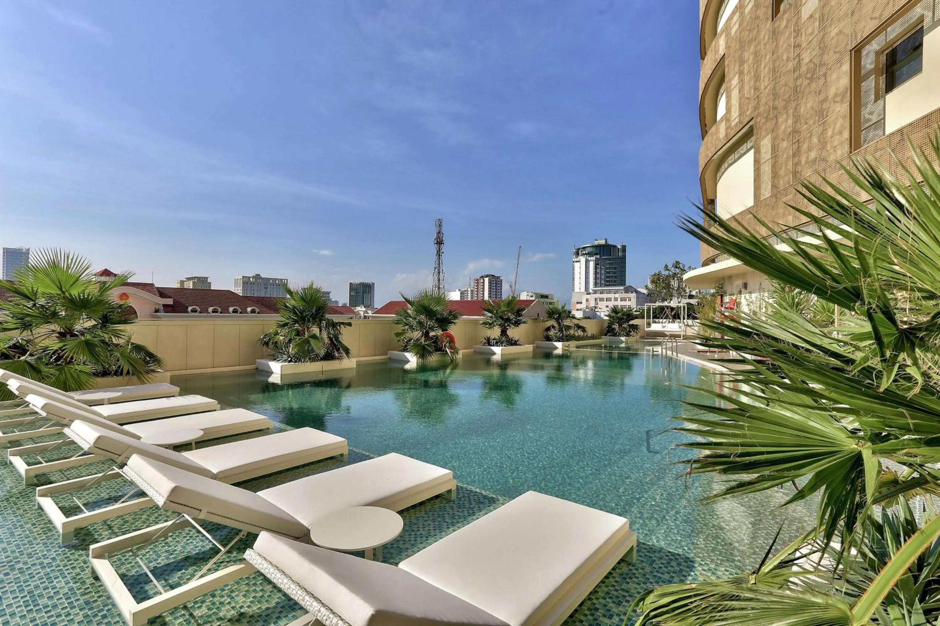 Pool view in Hilton Da Nang