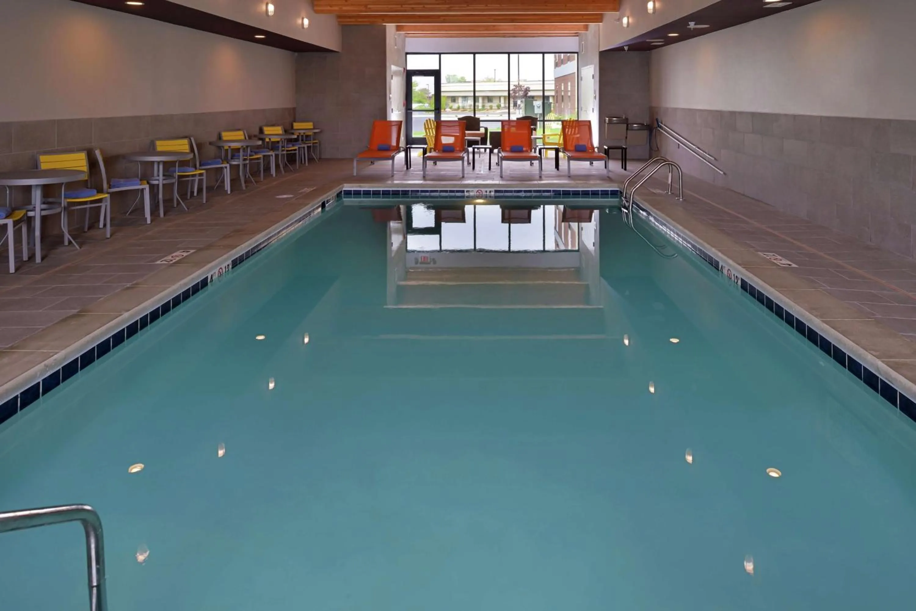 Pool view in Home2 Suites By Hilton Merrillville