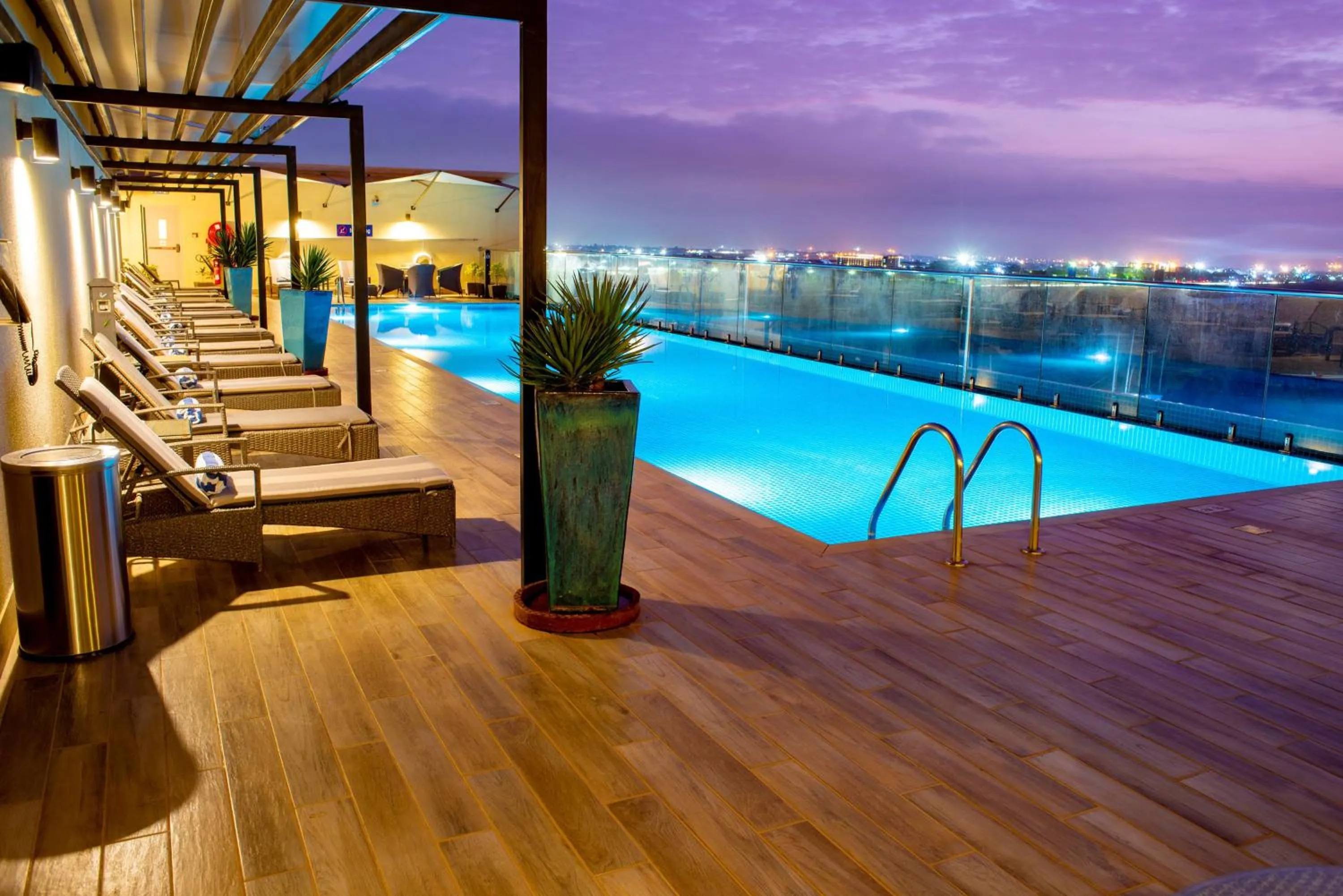 Pool view in Hilton Garden Inn Nairobi Airport