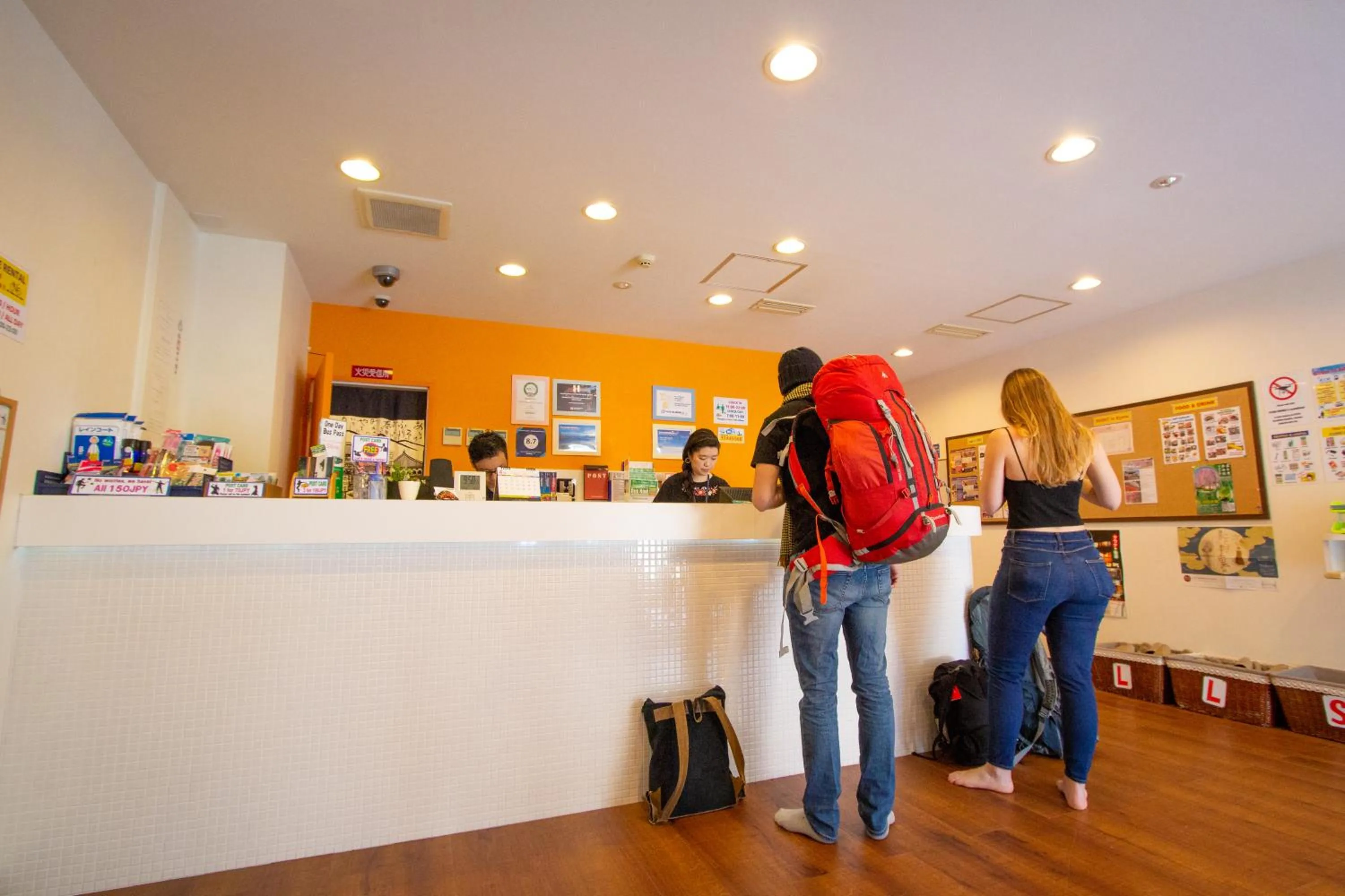 Lobby or reception in K's House Kyoto -Travelers Hostel