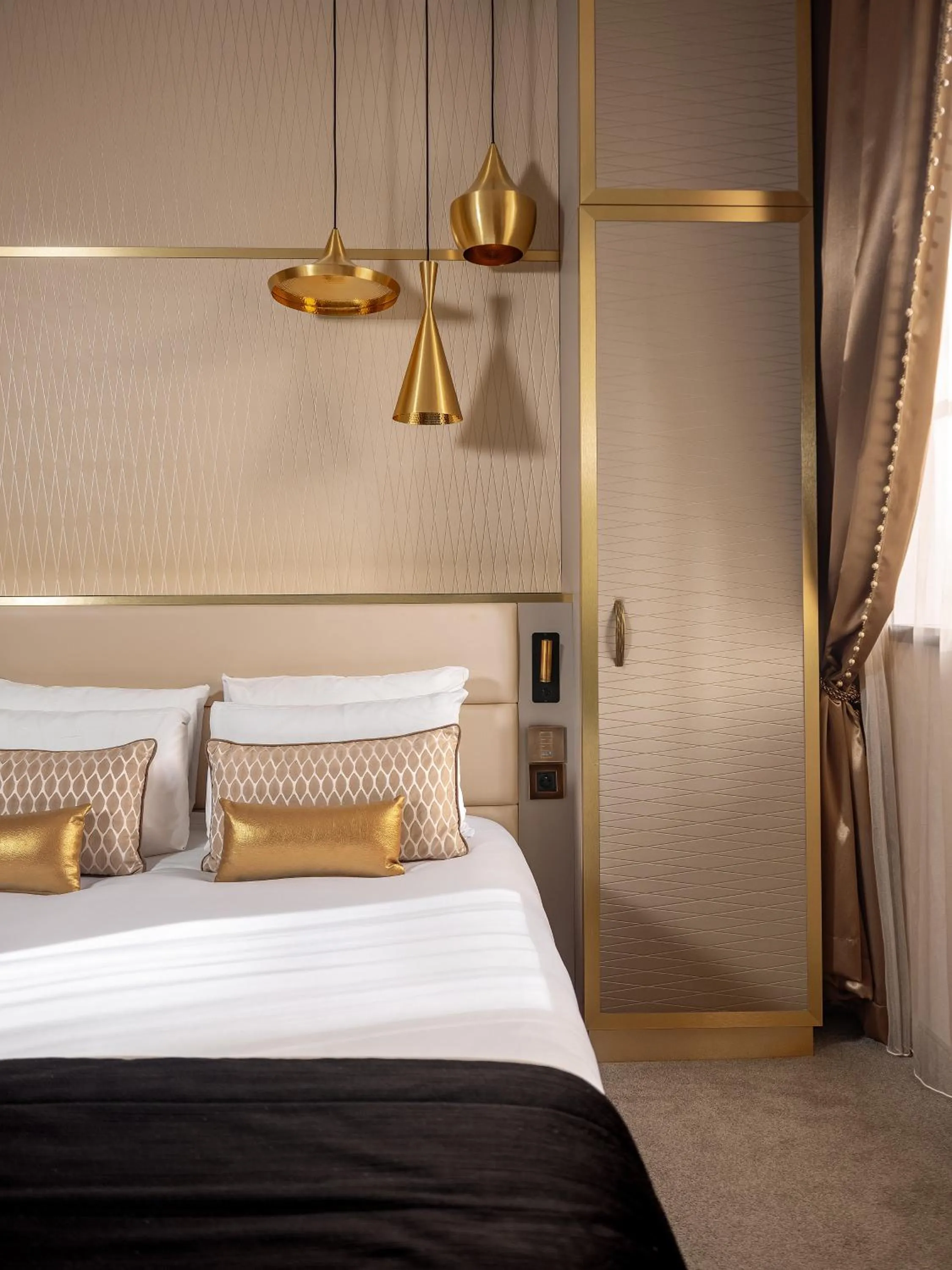 Bed in Niepce Paris, Curio Collection By Hilton