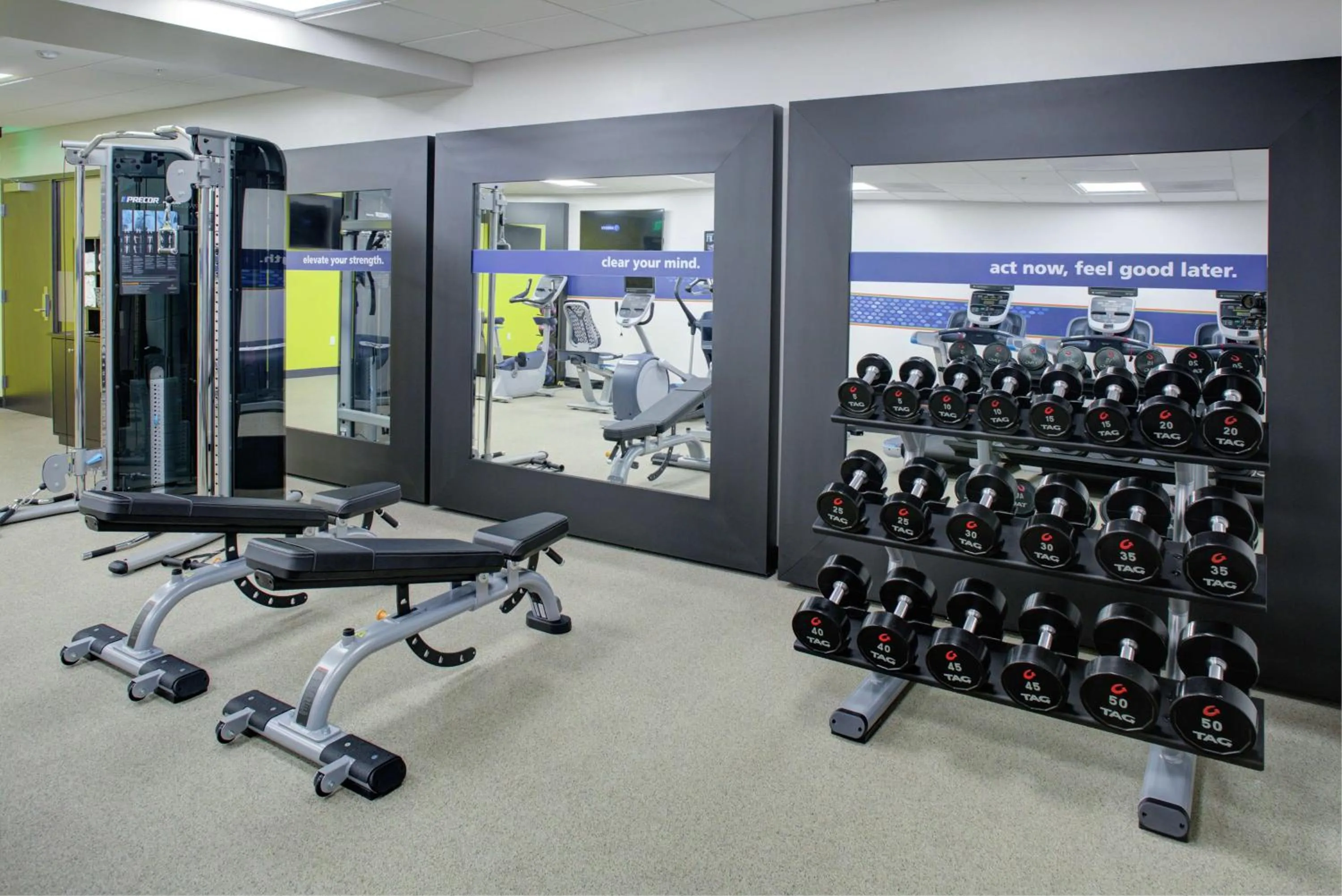Fitness centre/facilities in Hampton Inn & Suites Irvine/Orange County Airport