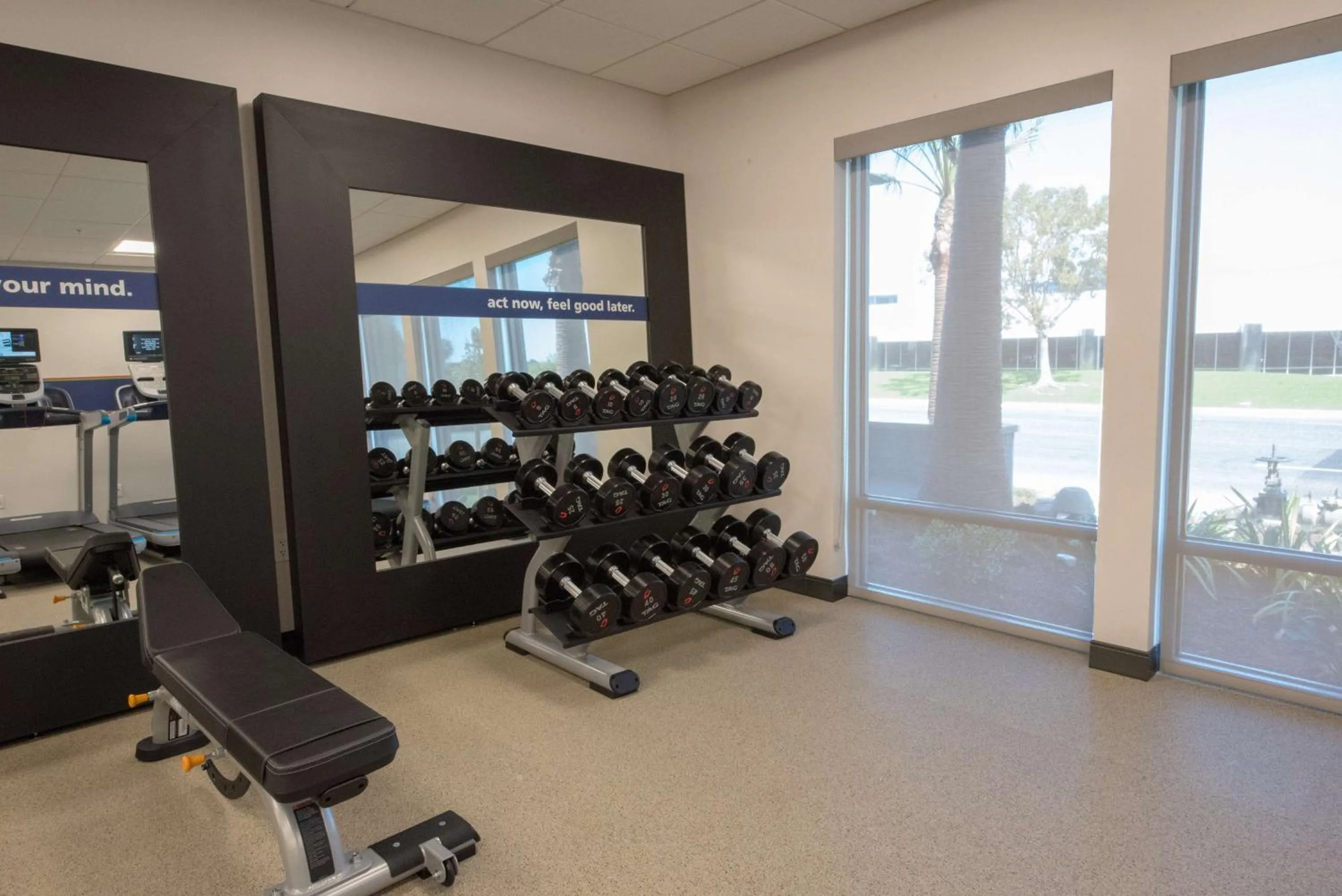 Fitness centre/facilities in Hampton Inn & Suites Irvine/Orange County Airport