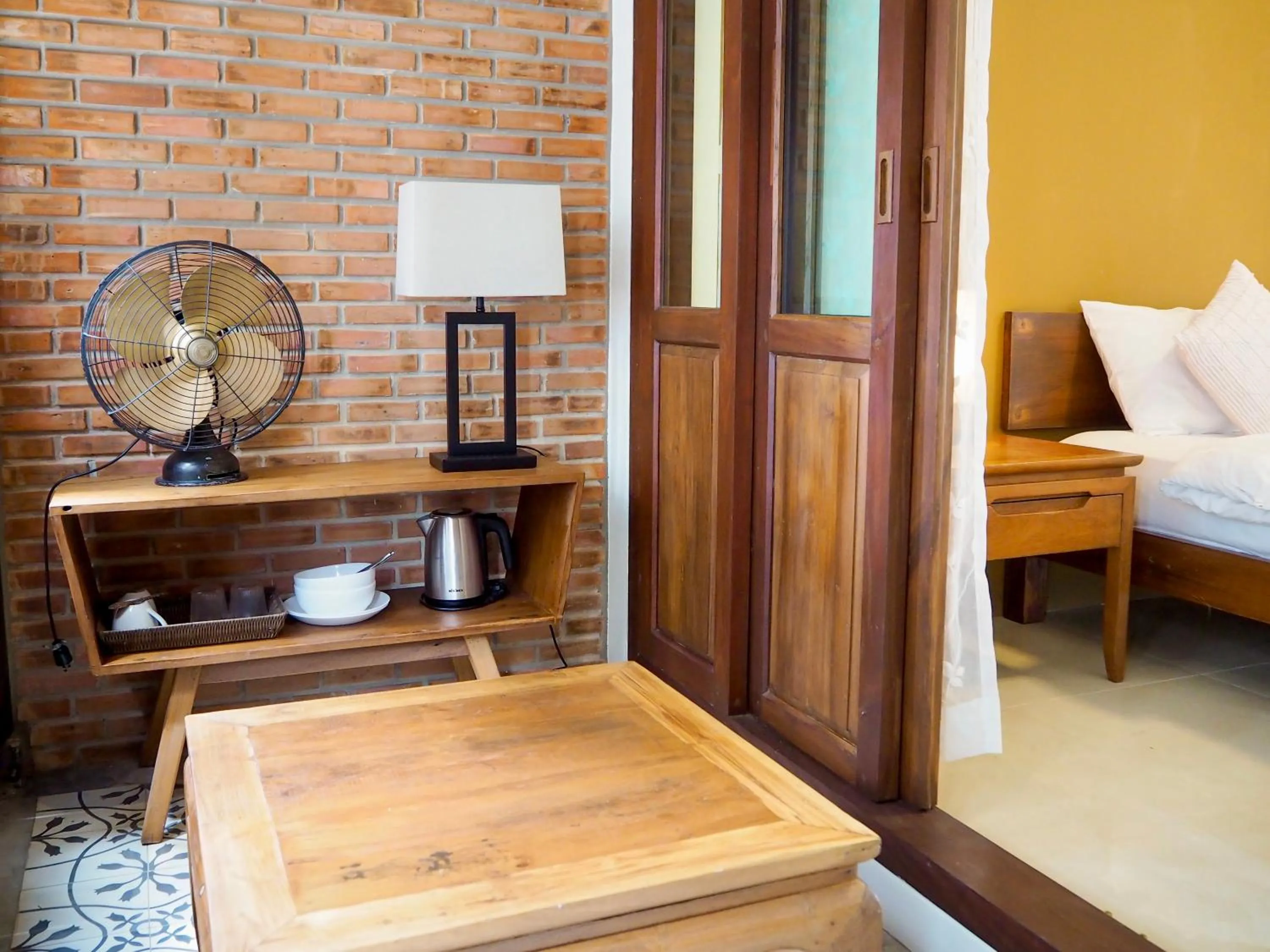 Balcony/Terrace, Bed in Baan Dan Ta Wan Nuea