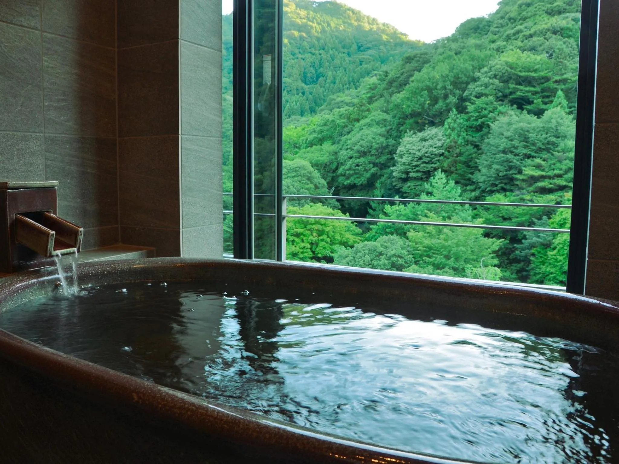Open Air Bath in Arima Onsen Gekkoen Korokan