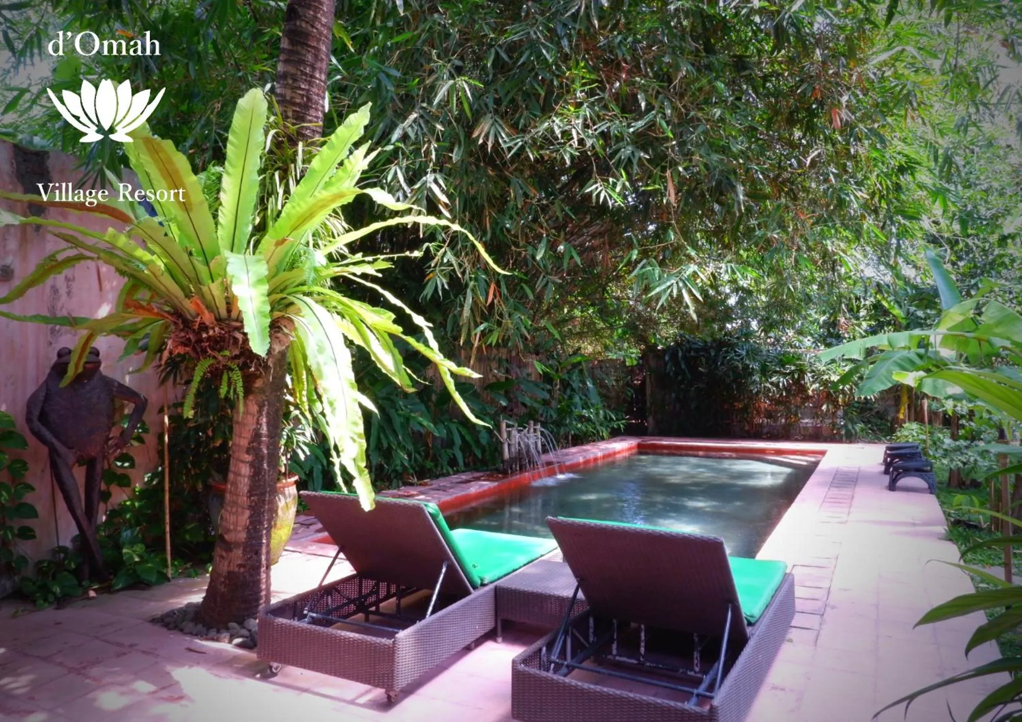 Pool view in D'omah Yogya Hotel