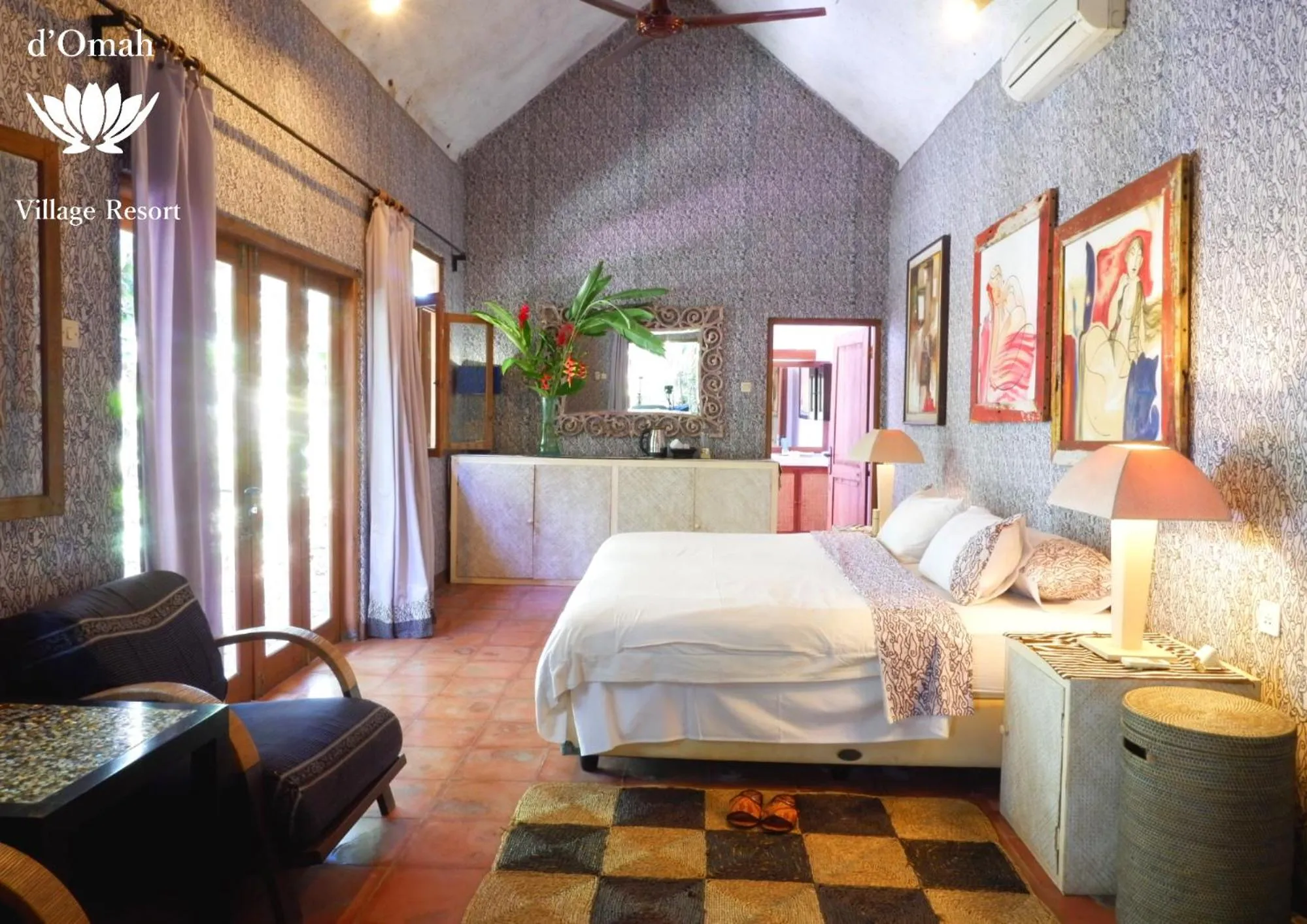 Bedroom, Bed in D'omah Yogya Hotel