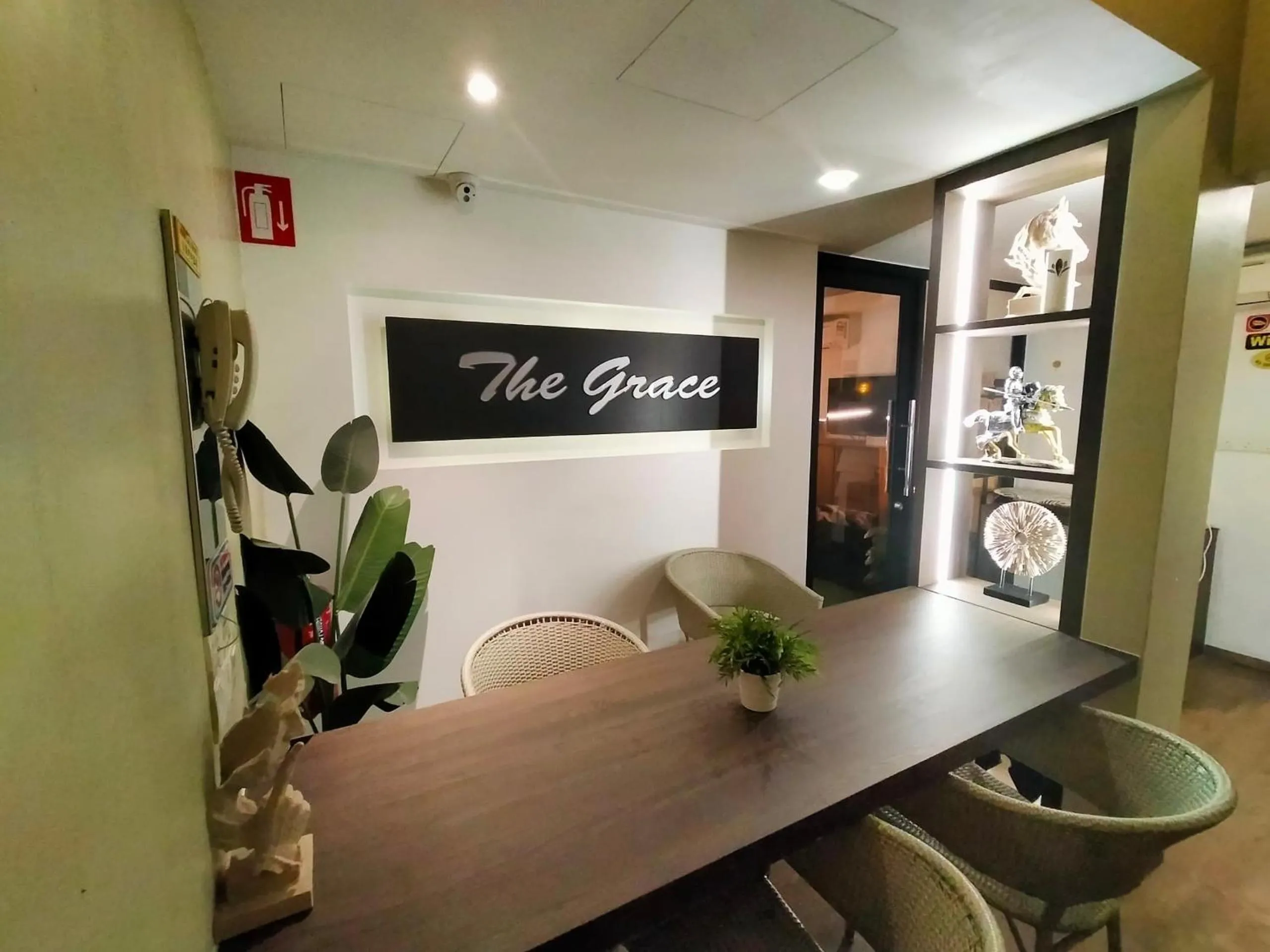 Seating area in The Grace Hotel