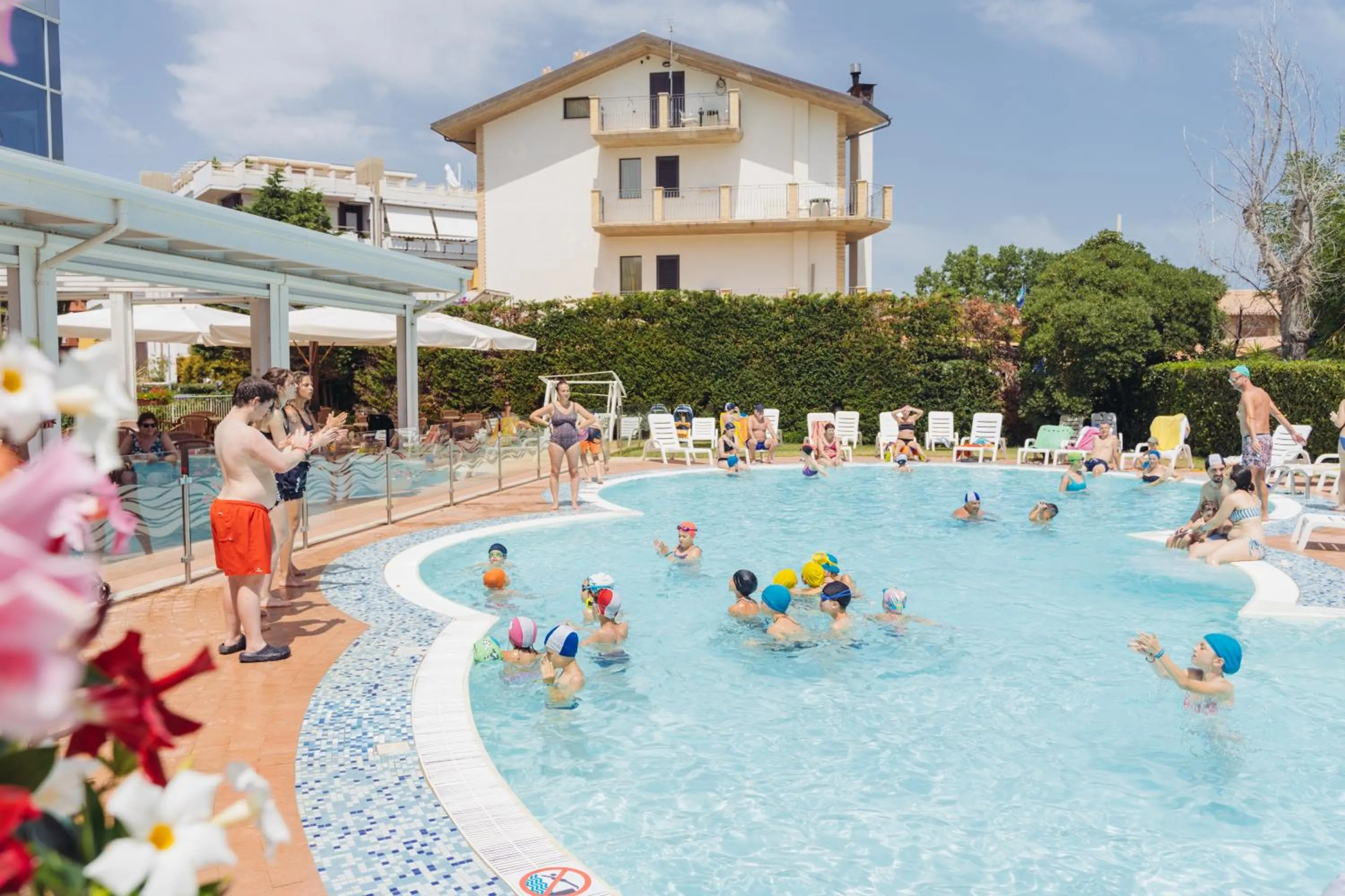 Pool view in Hermitage Hotel