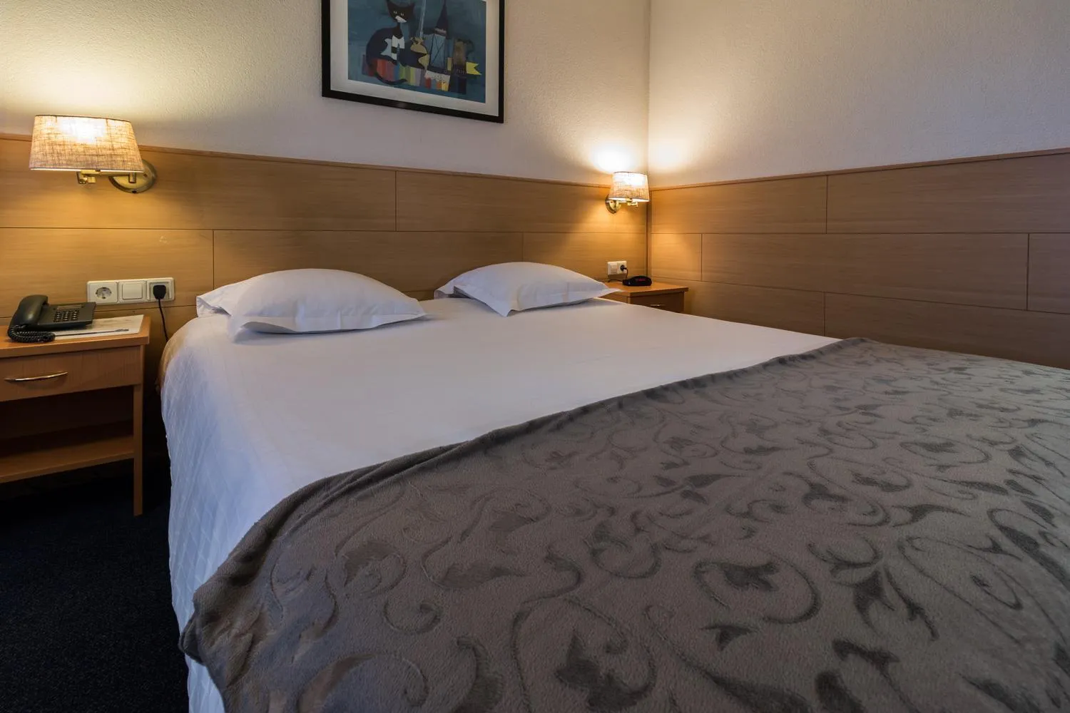 Bed in Hotel Edenpark