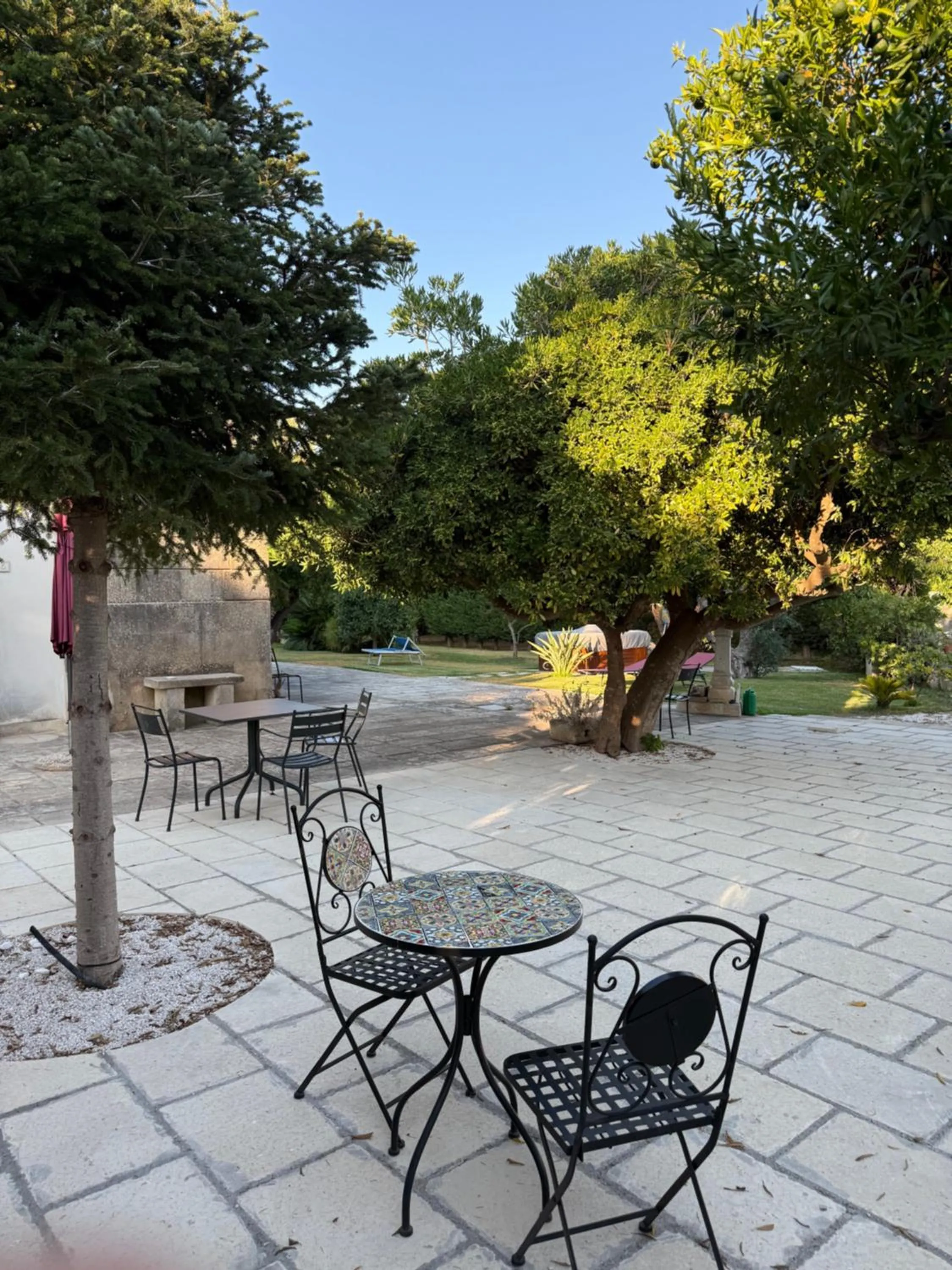 Patio in Villa Papaleo B&B