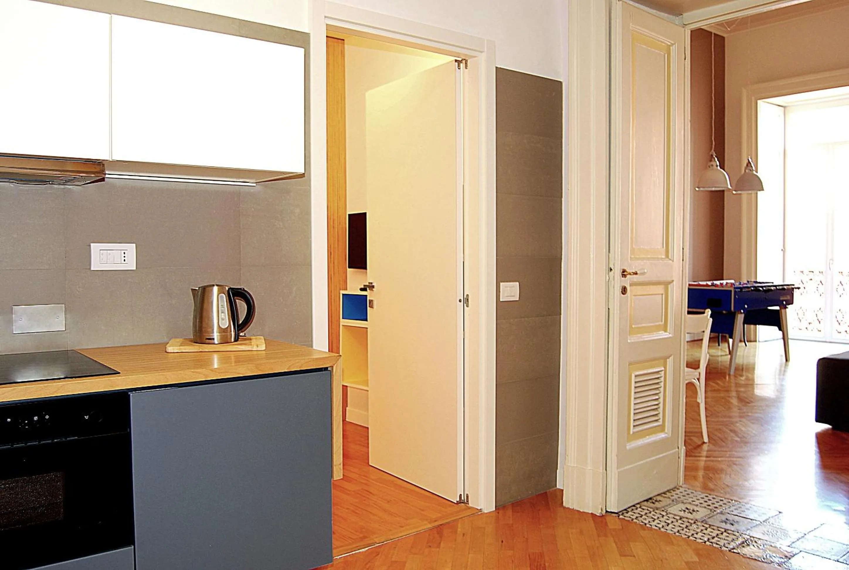 Kitchen or kitchenette in Hotel Piazza Bellini & Apartments