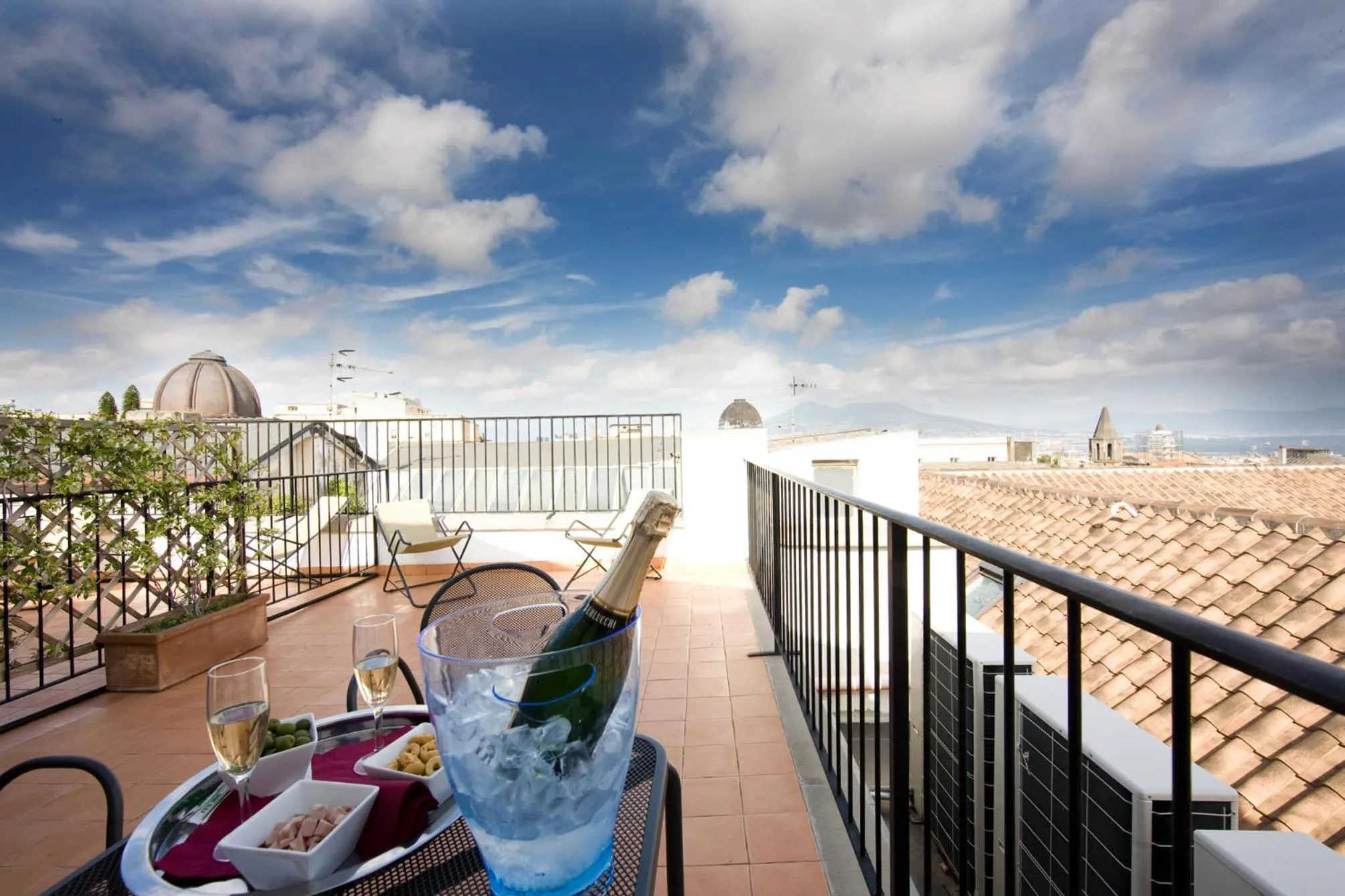 Balcony/Terrace in Hotel Piazza Bellini & Apartments