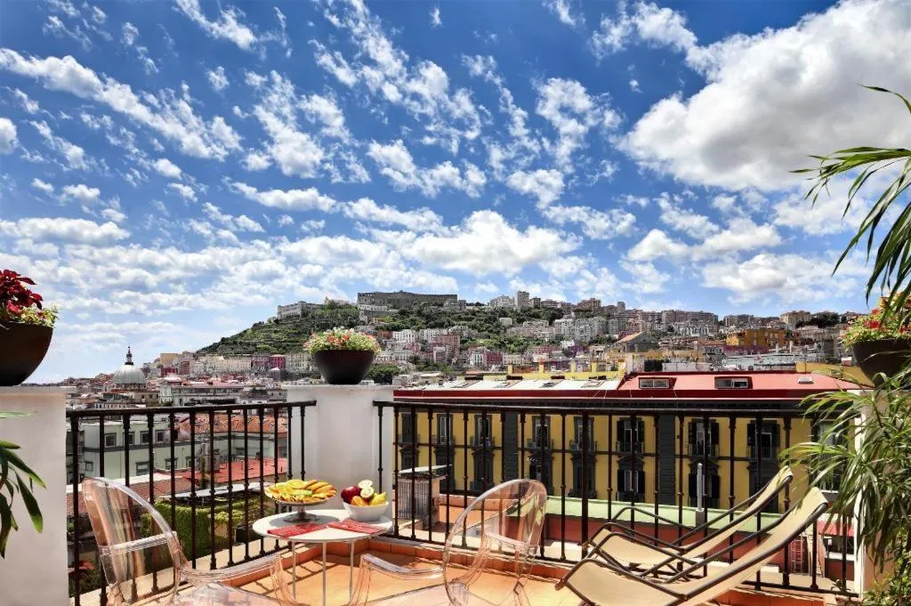 Balcony/Terrace in Hotel Piazza Bellini & Apartments