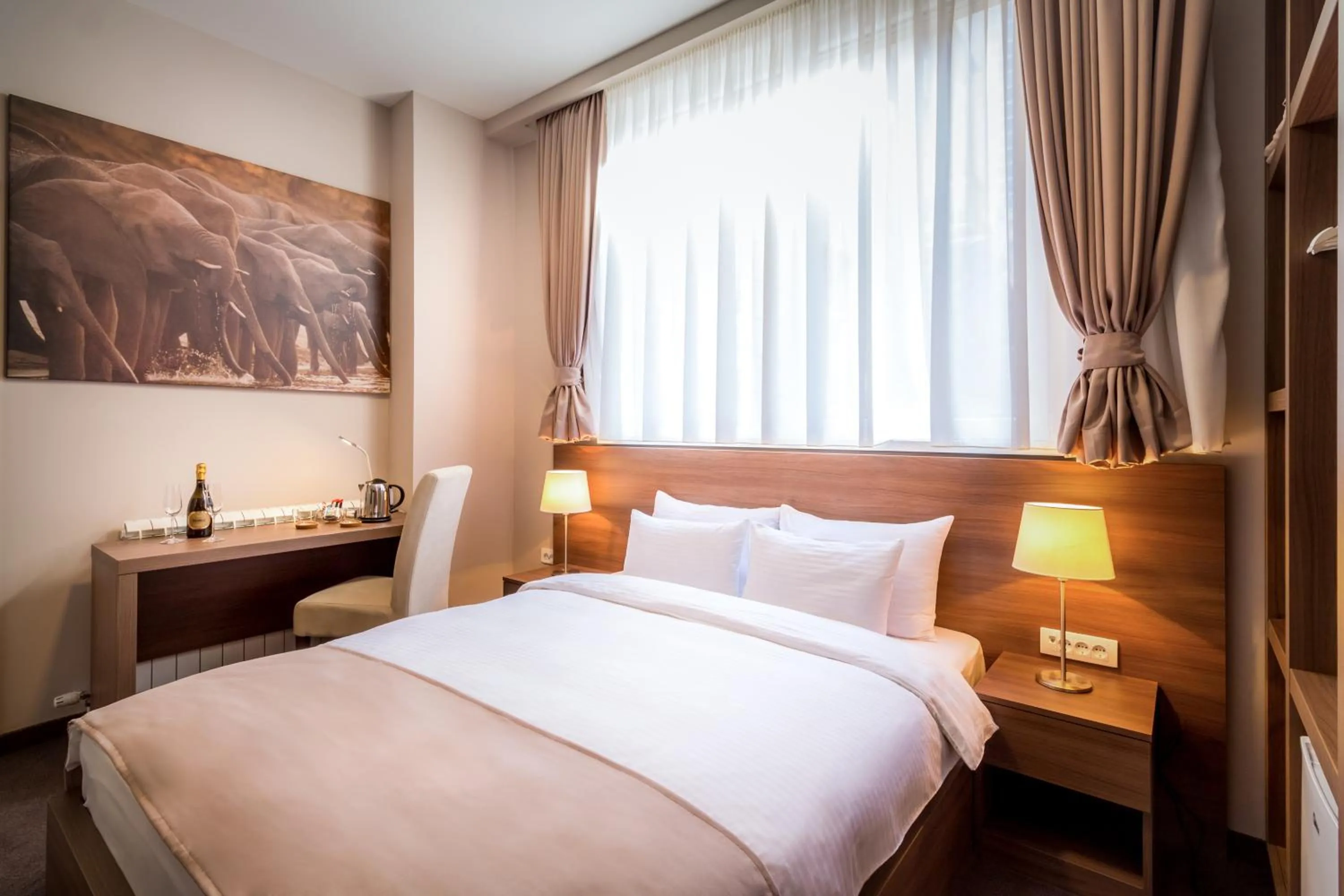 Bed in Veneti Suites