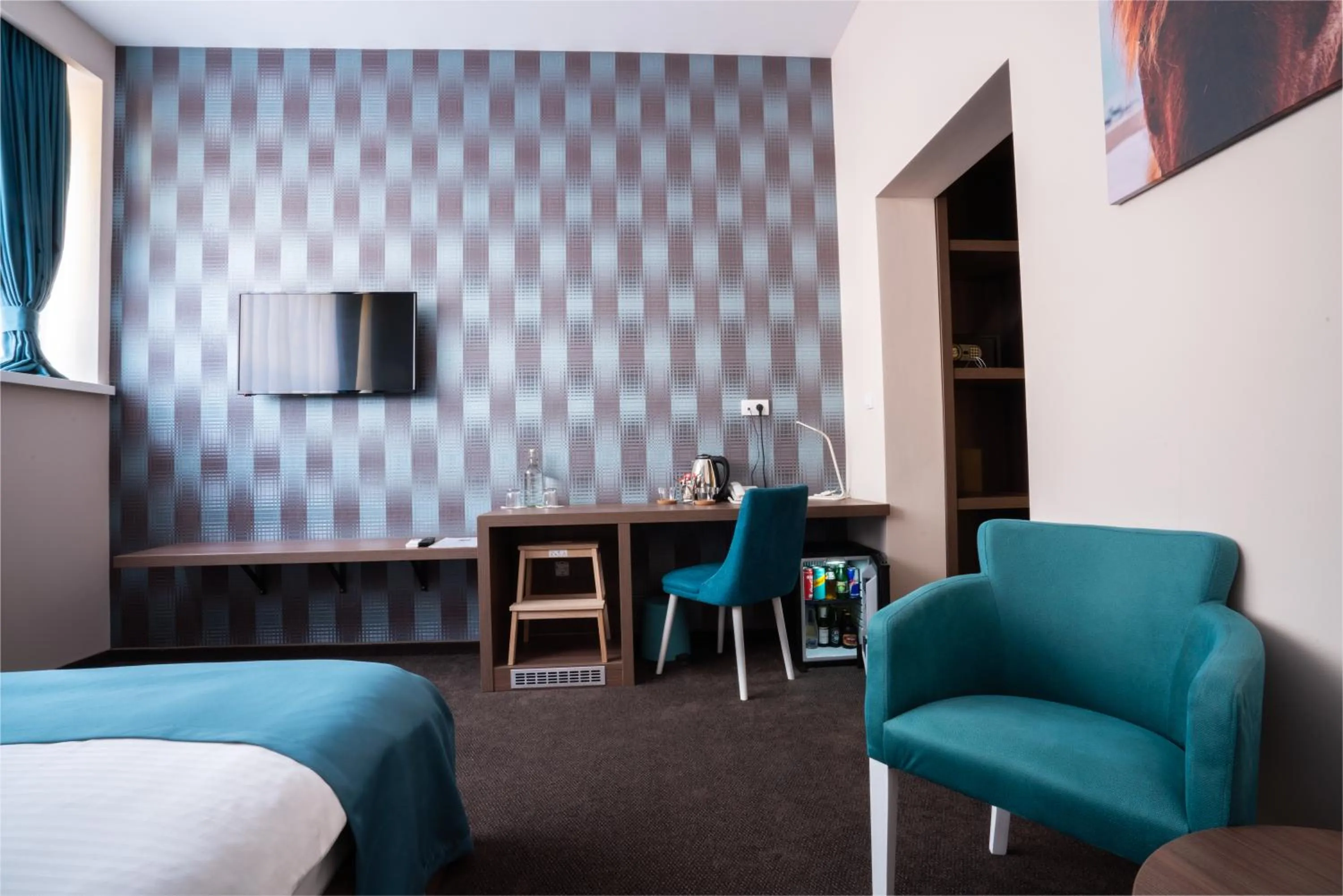 Seating area in Veneti Suites