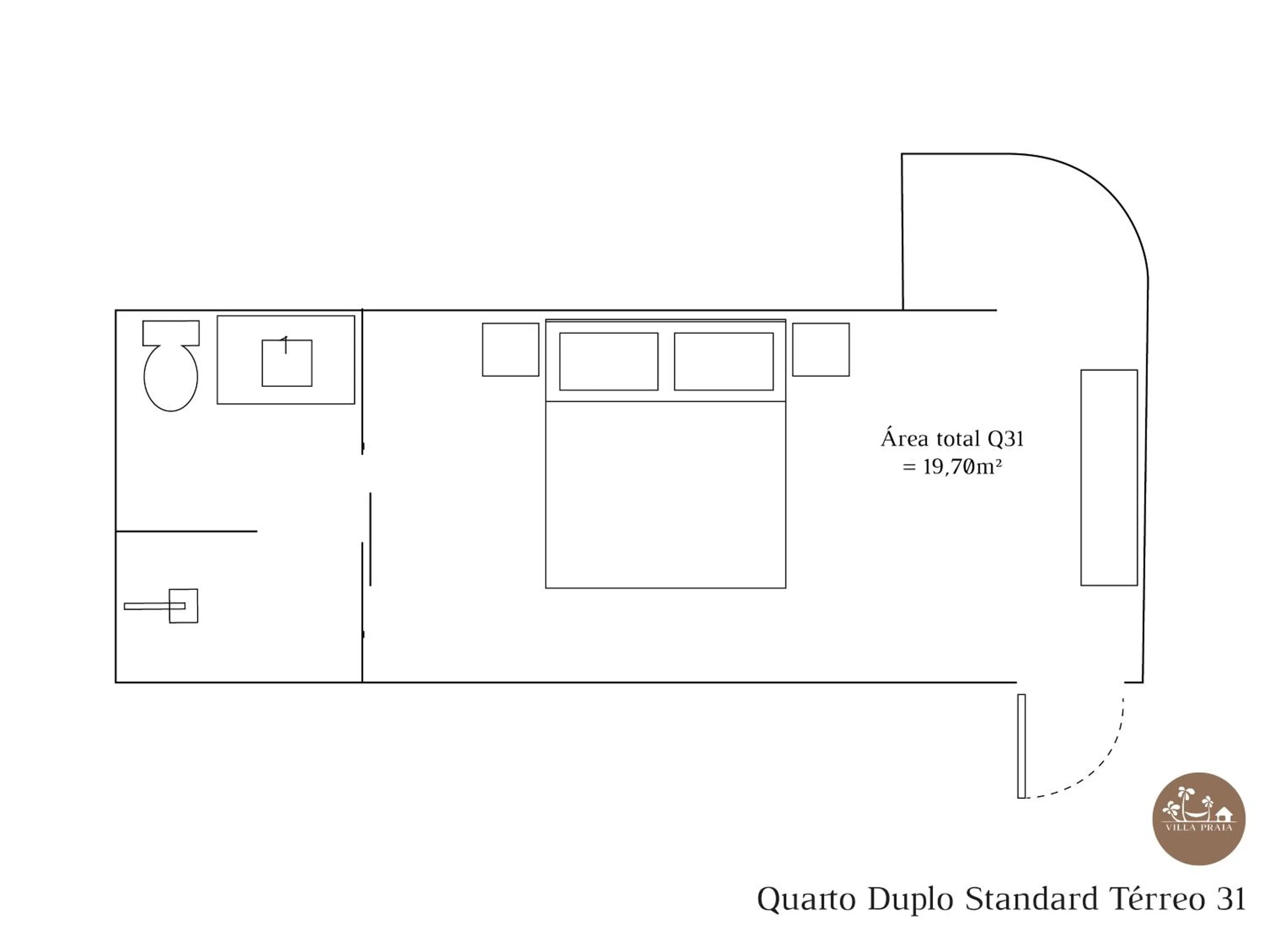 Floor plan in Villa Praia - La Villa Group