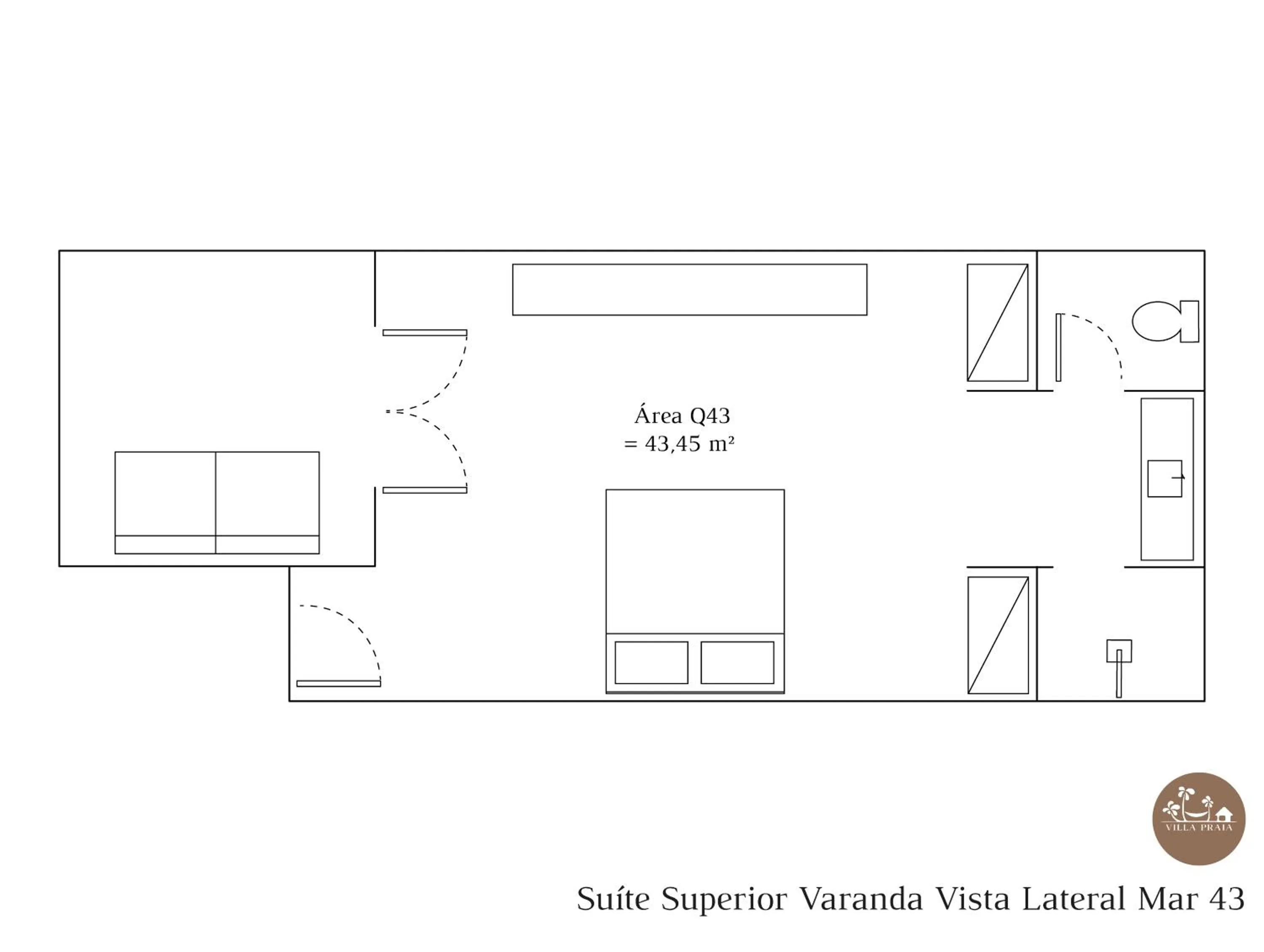 Floor plan in Villa Praia - La Villa Group