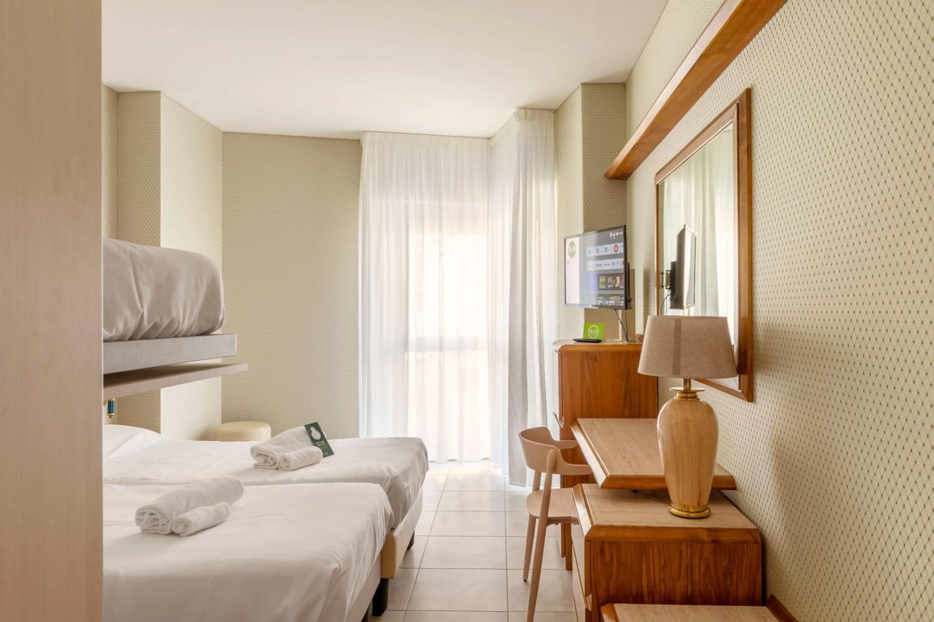 Standard Quadruple Room with Beach Access in B&B Hotel Chioggia Airone