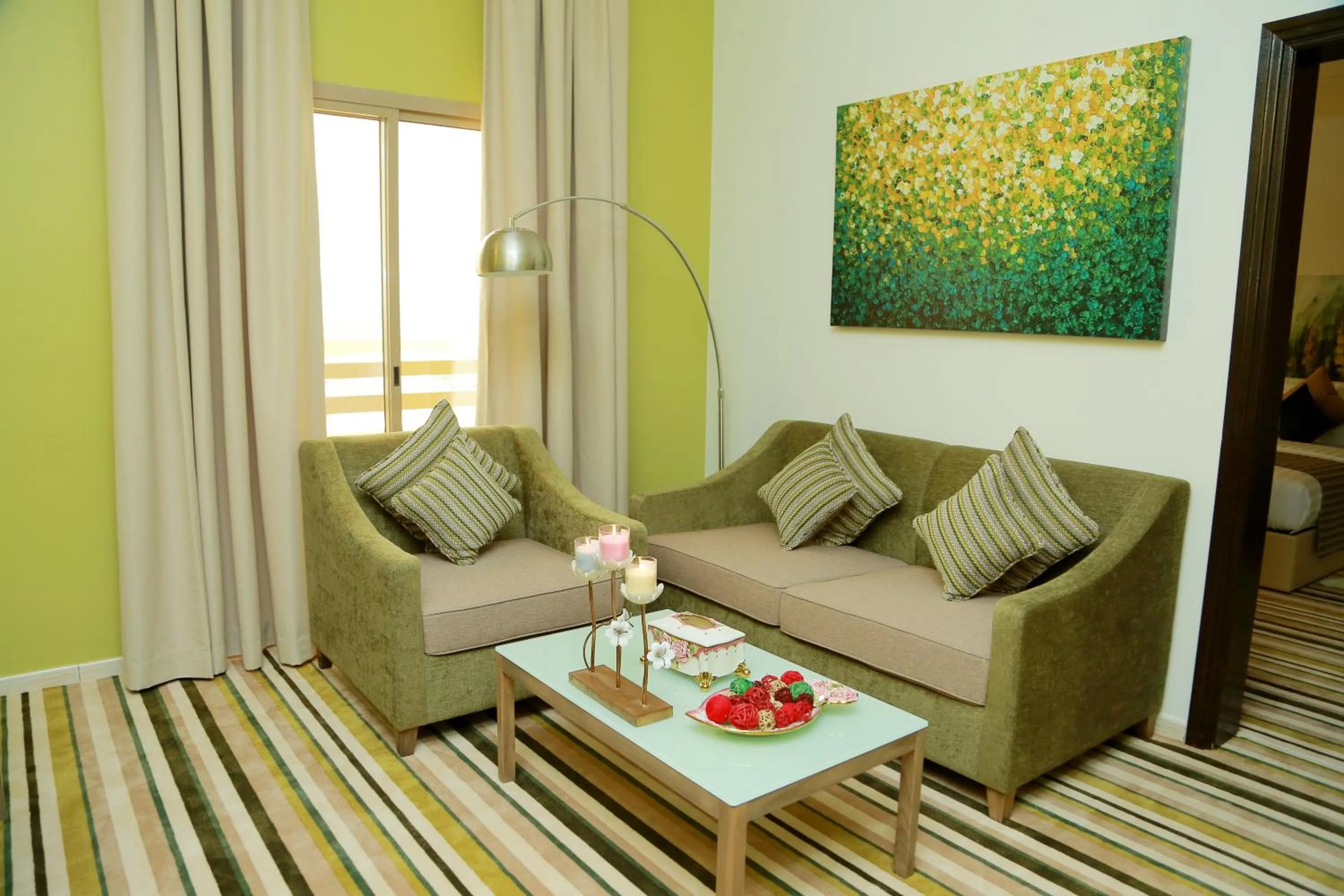 Seating area in Royal View Hotel