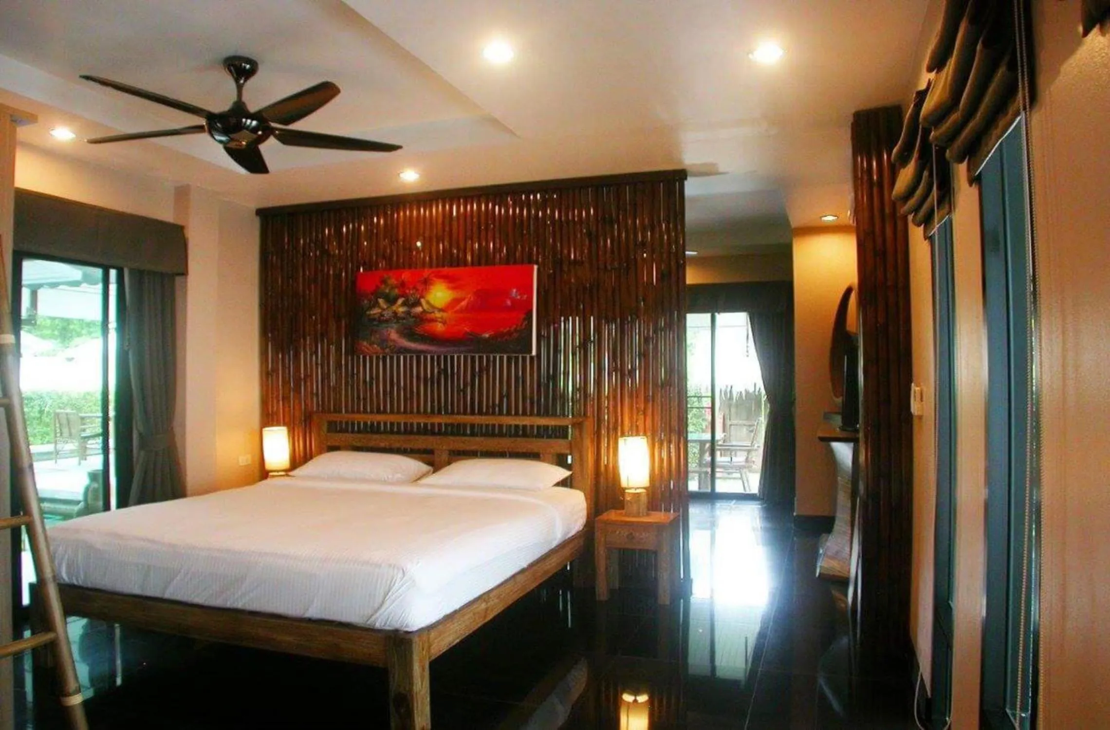Bed in Exotic Boutique Hotel