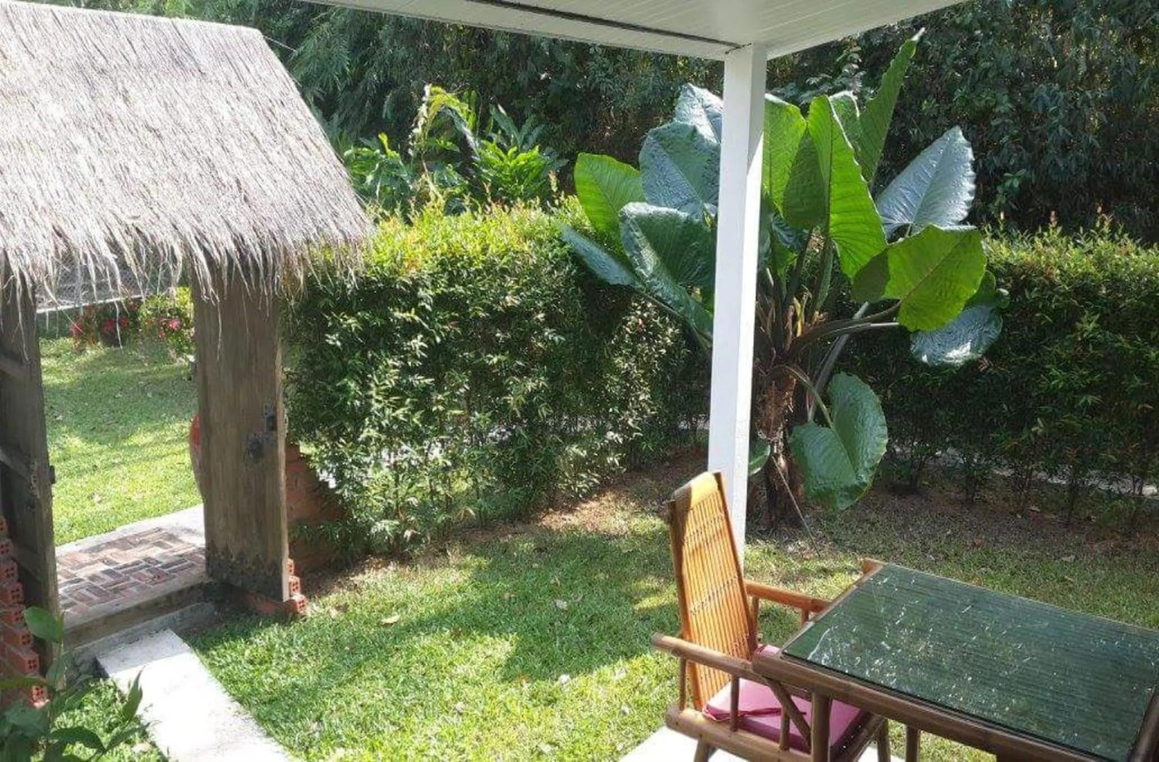 Patio in Exotic Boutique Hotel