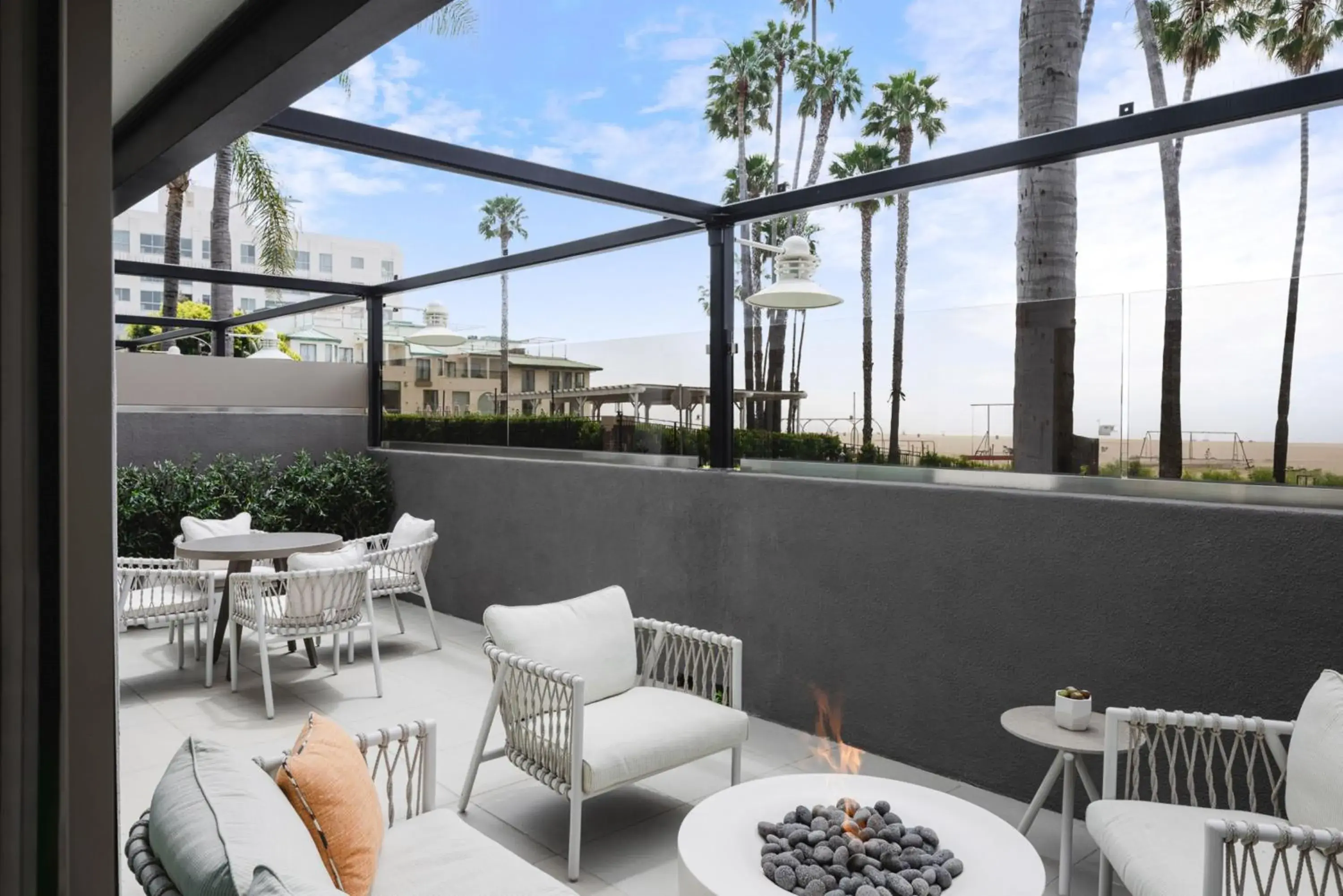 Two-Bedroom Suite with Private Patio and Firepit in Regent Santa Monica Beach Two-Bedroom Suite with Private Patio and Firepit in Regent Santa Monica Beach