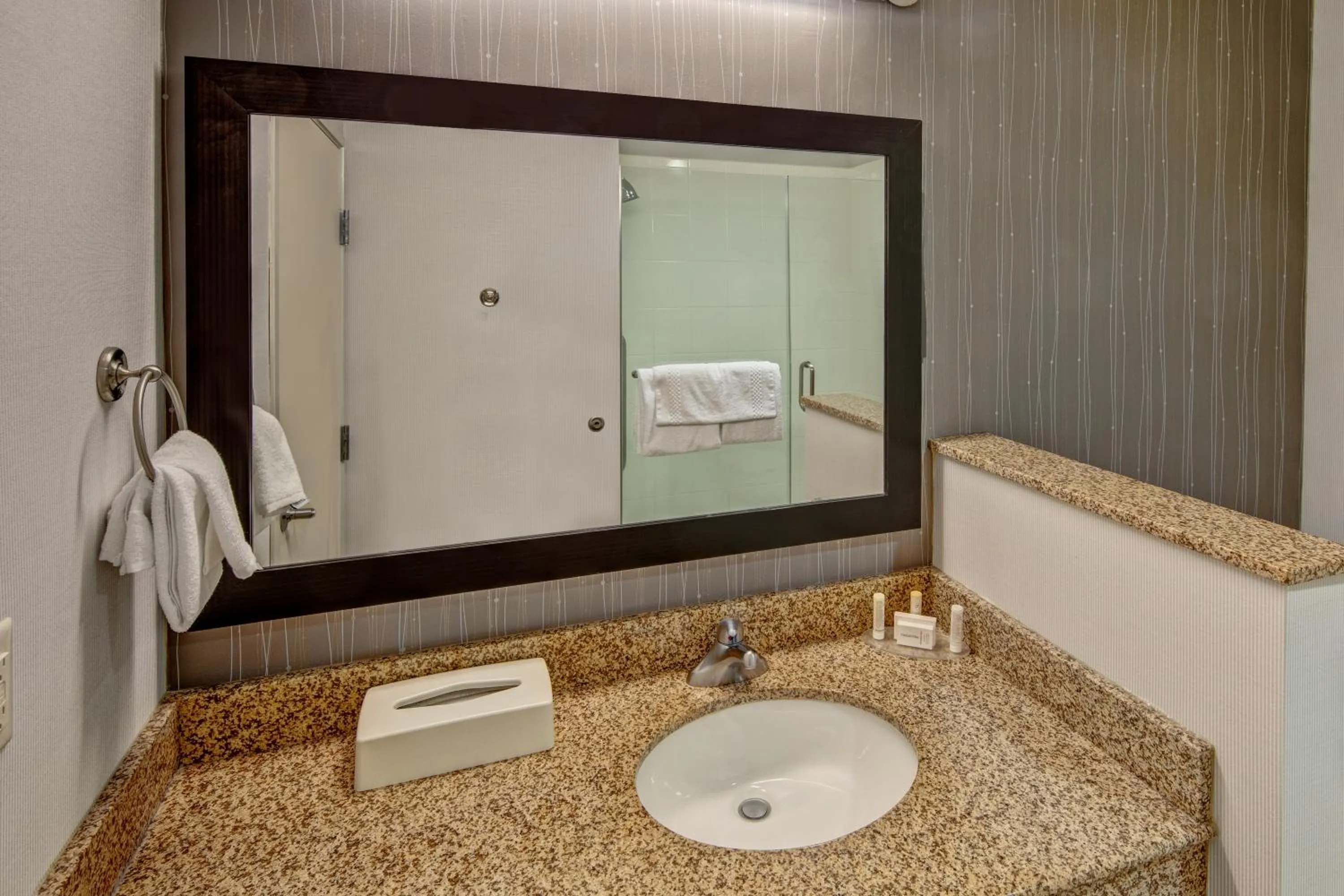 Bathroom in Courtyard by Marriott Troy
