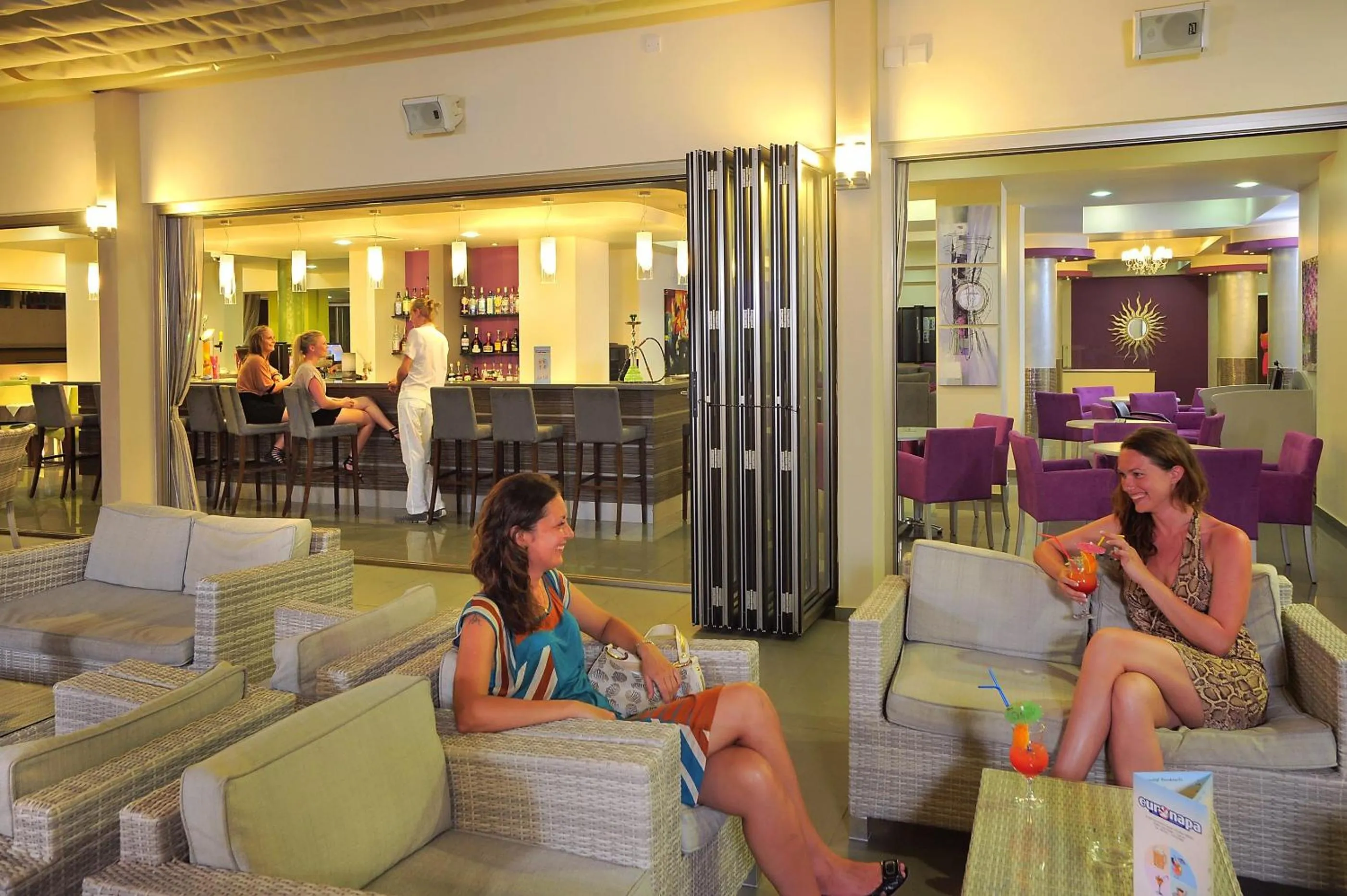 Lounge or bar in Euronapa Hotel Apartments