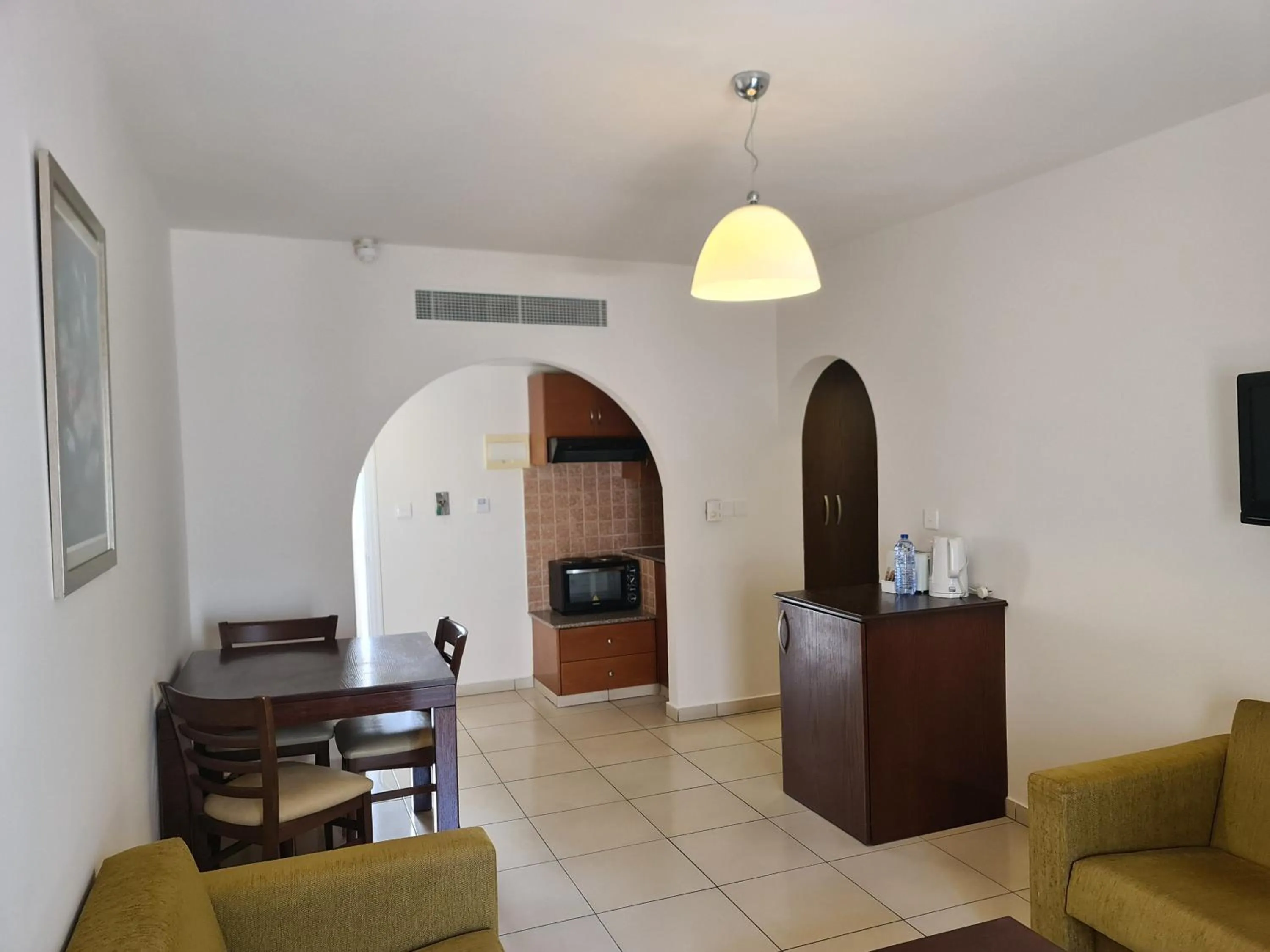 Kitchen or kitchenette in Euronapa Hotel Apartments