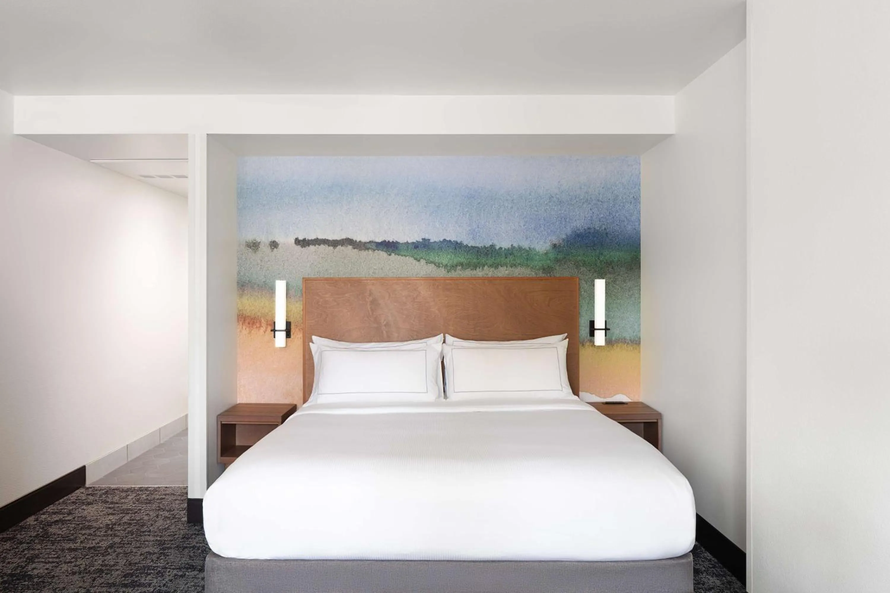 Bed in River's Edge Hotel Portland, Tapestry Collection by Hilton