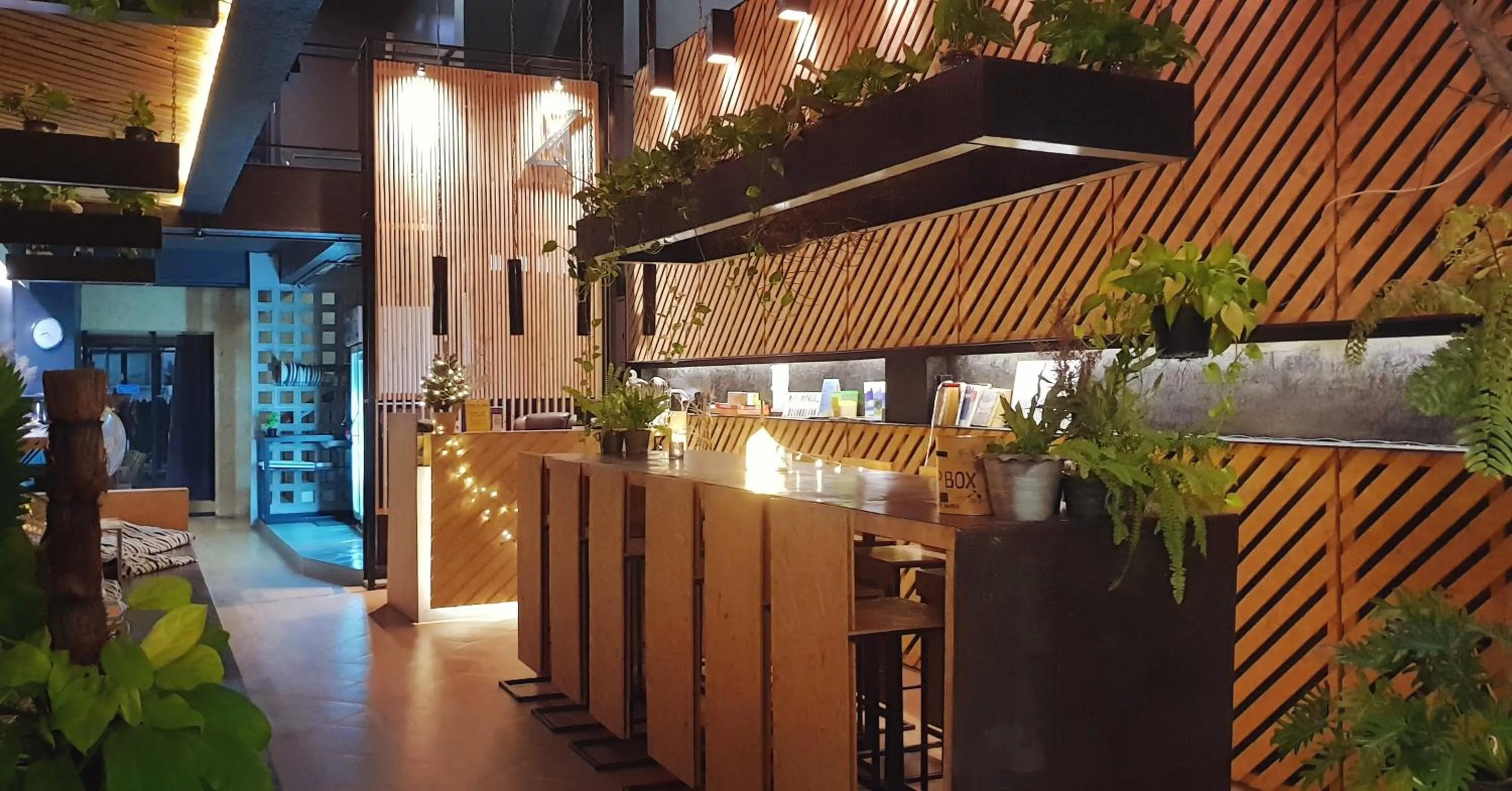 Lobby or reception in Hugger Hostel