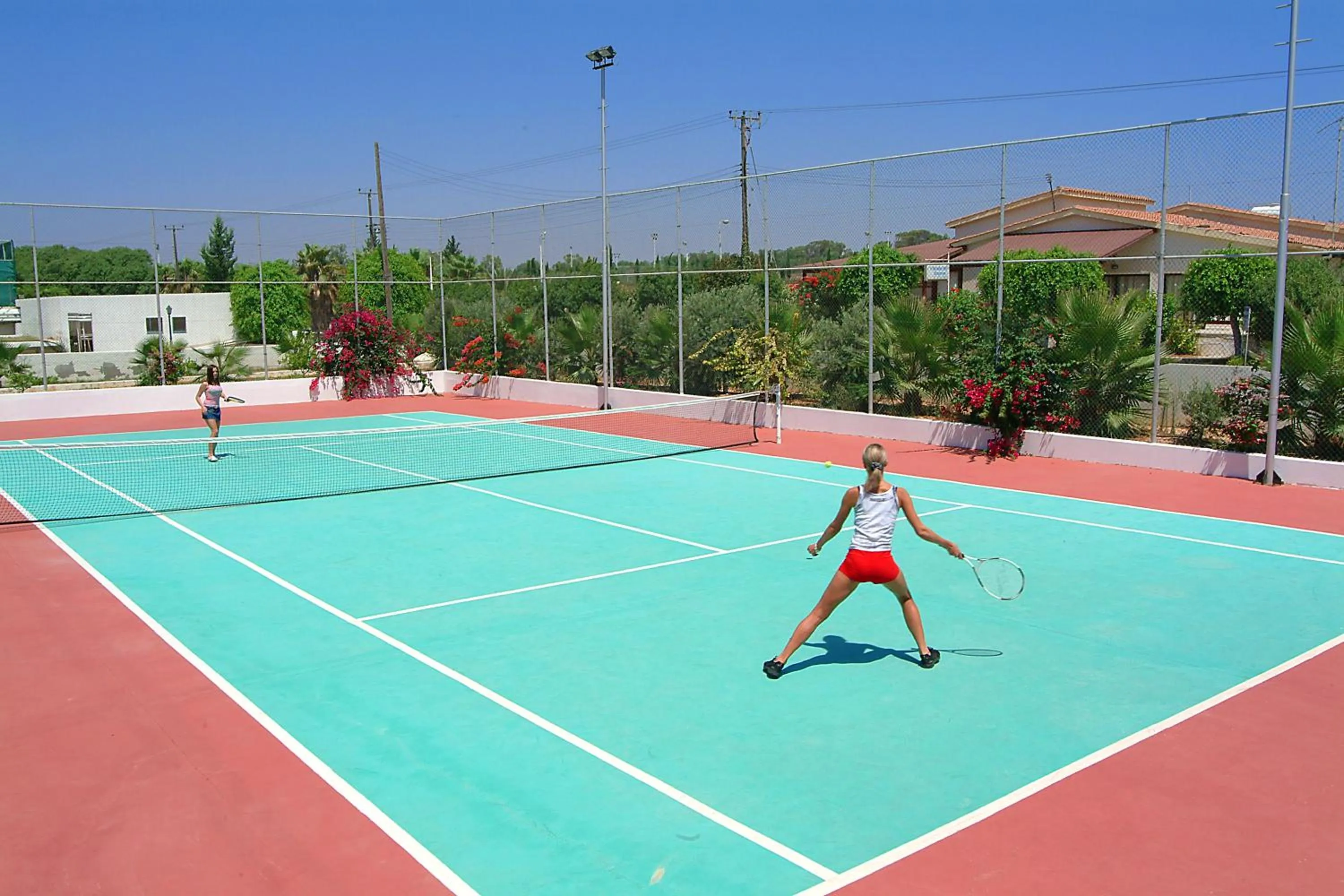 Tennis court in Nissiana Hotel & Bungalows