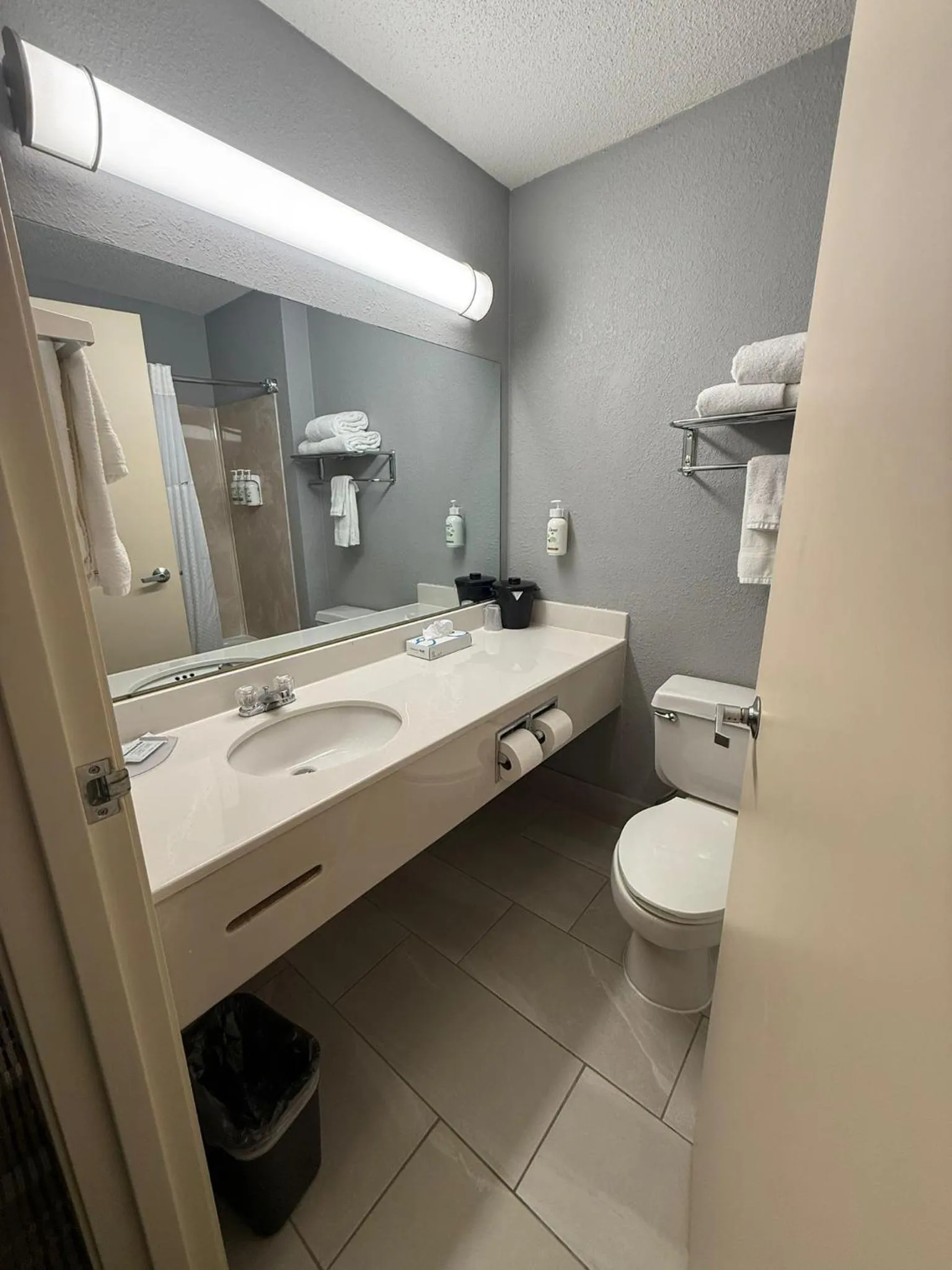 Shower in AmericInn by Wyndham Minot