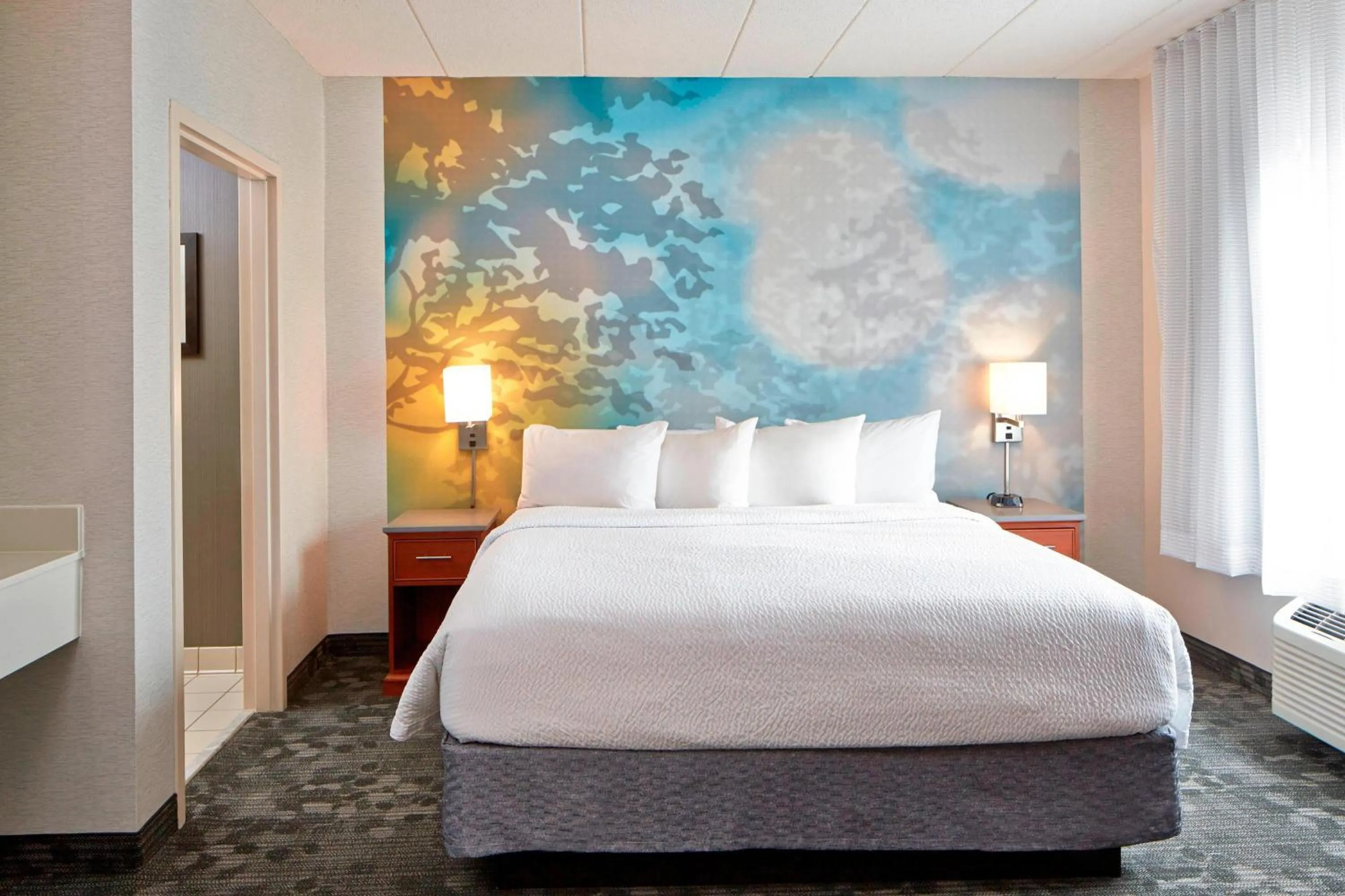Bedroom, Bed in Courtyard by Marriott Bloomington Mall of America