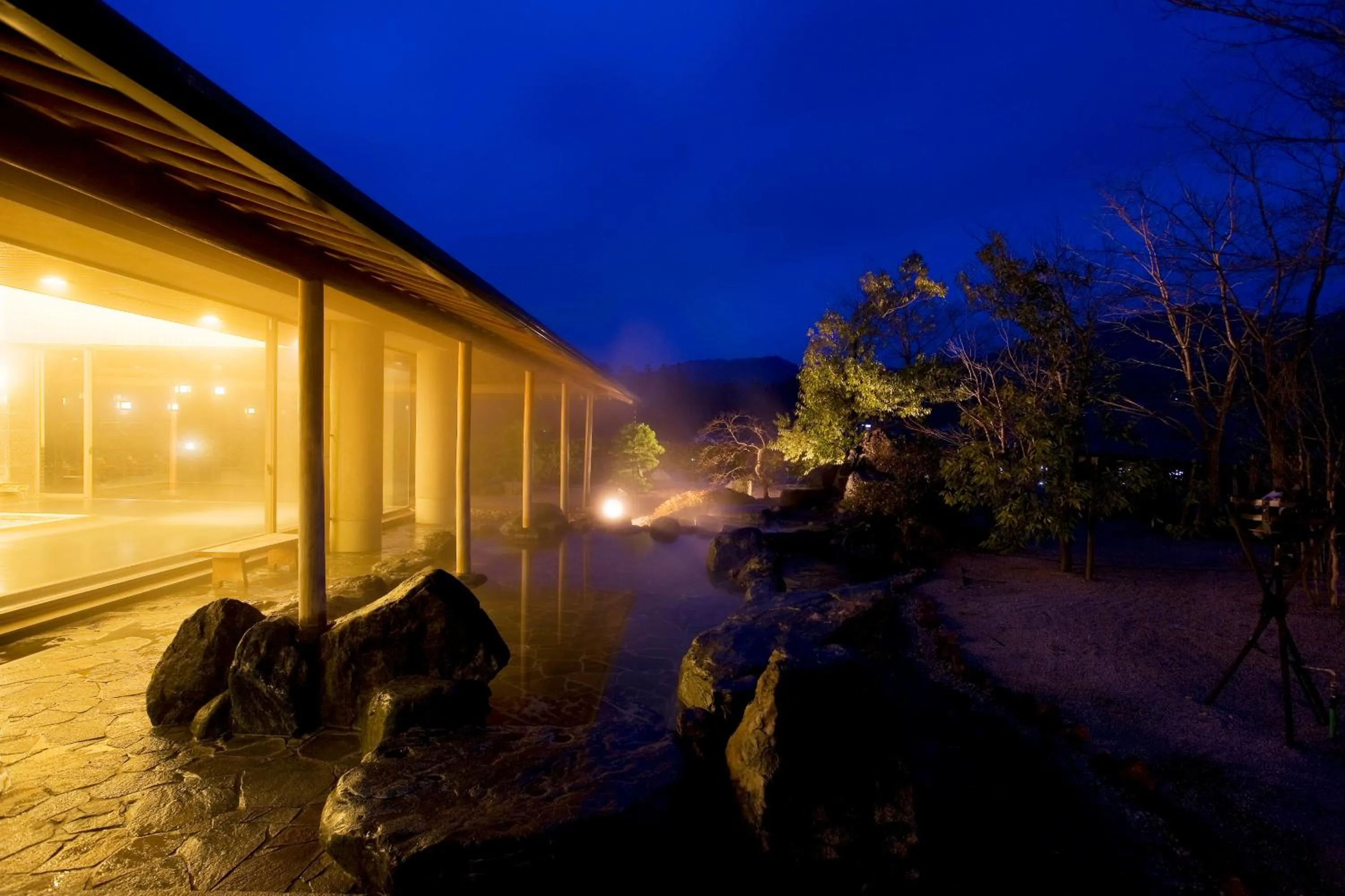 Hot Spring Bath in Tamamine Sanso