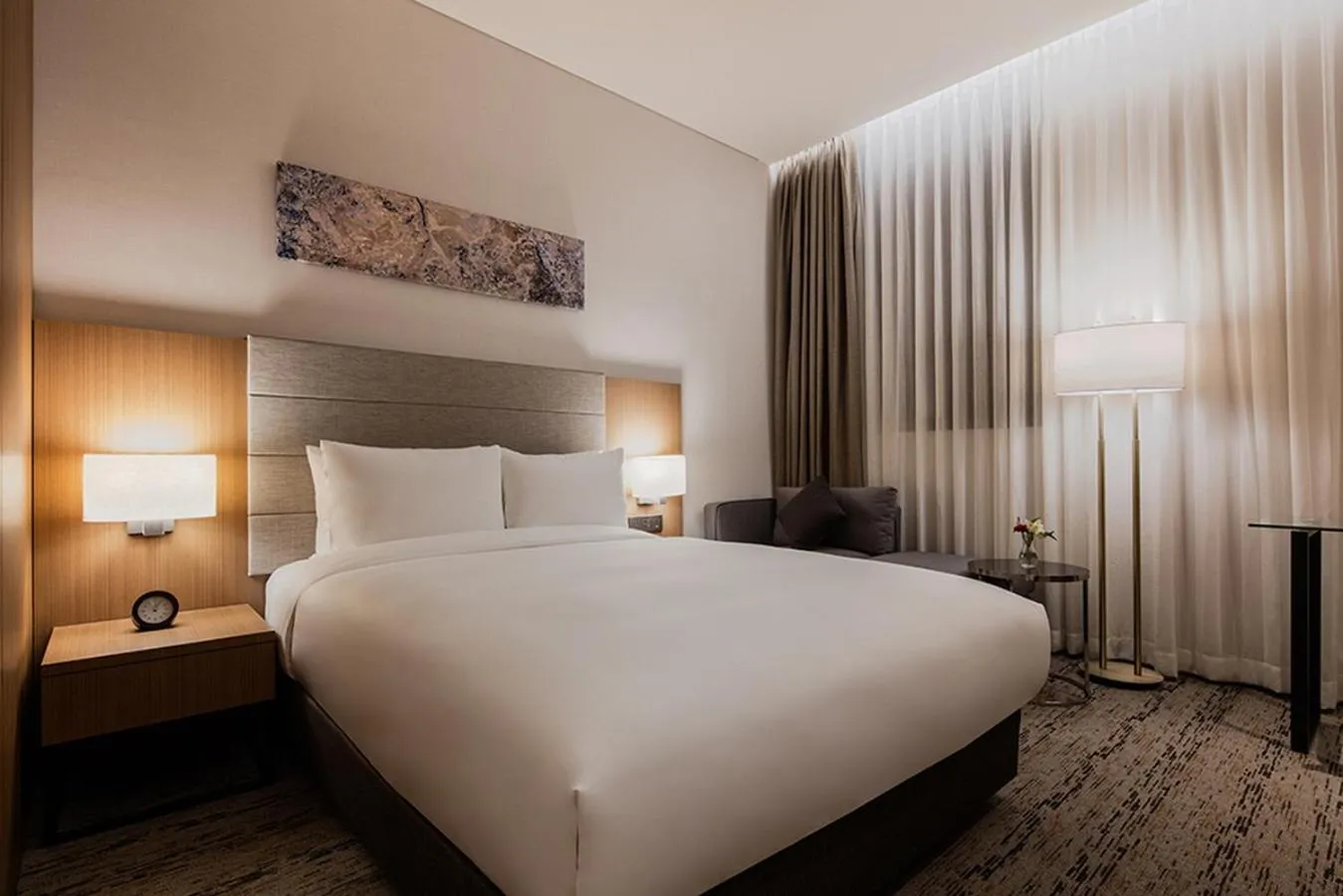 Bed in Ramada by Wyndham Seoul Sindorim