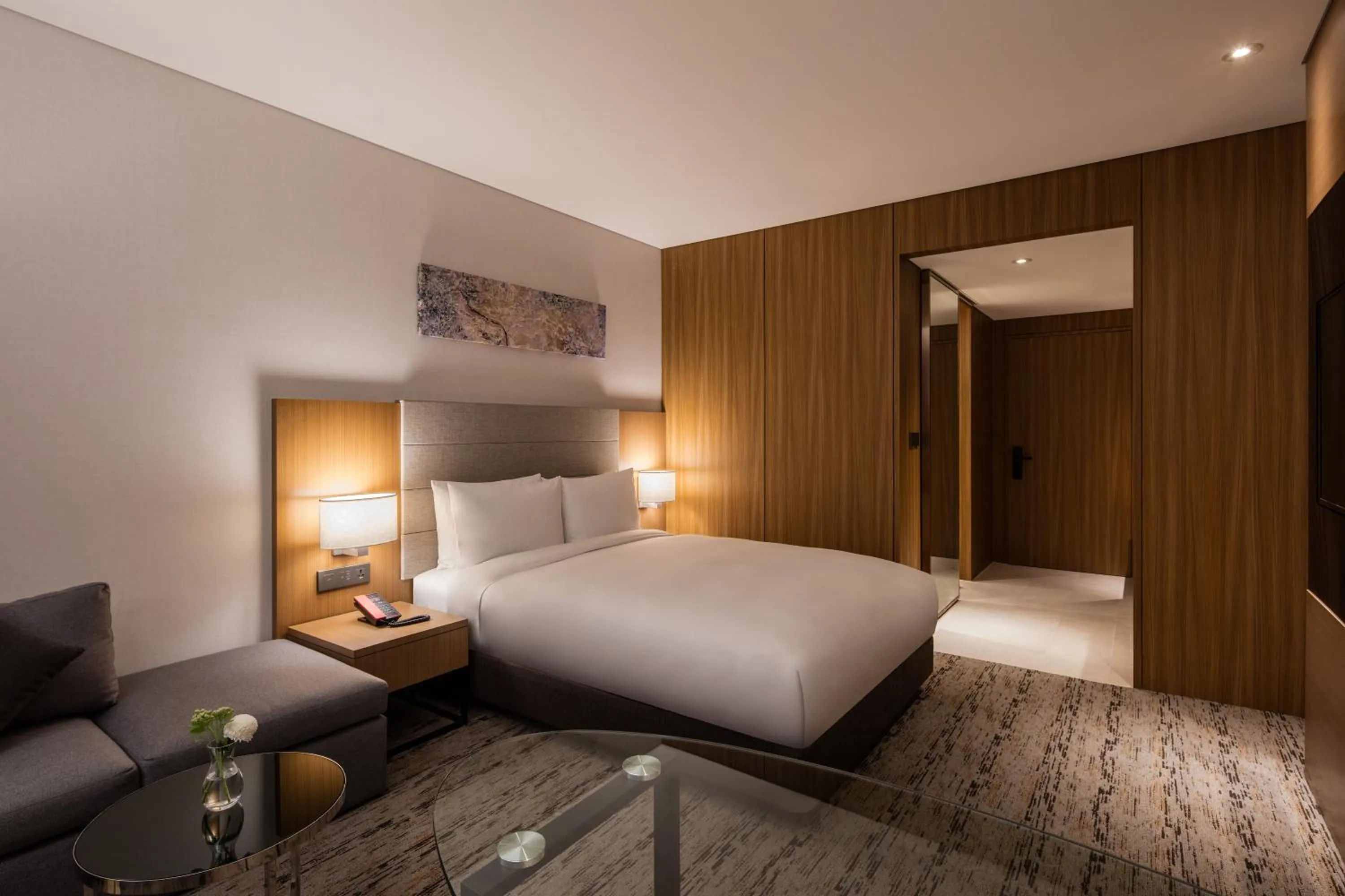 Bed in Ramada by Wyndham Seoul Sindorim