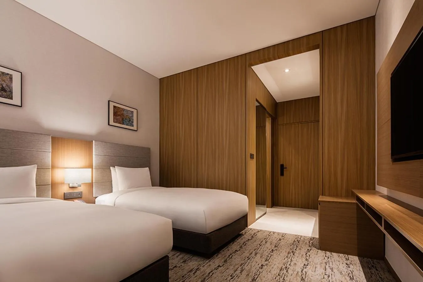 Bed in Ramada by Wyndham Seoul Sindorim