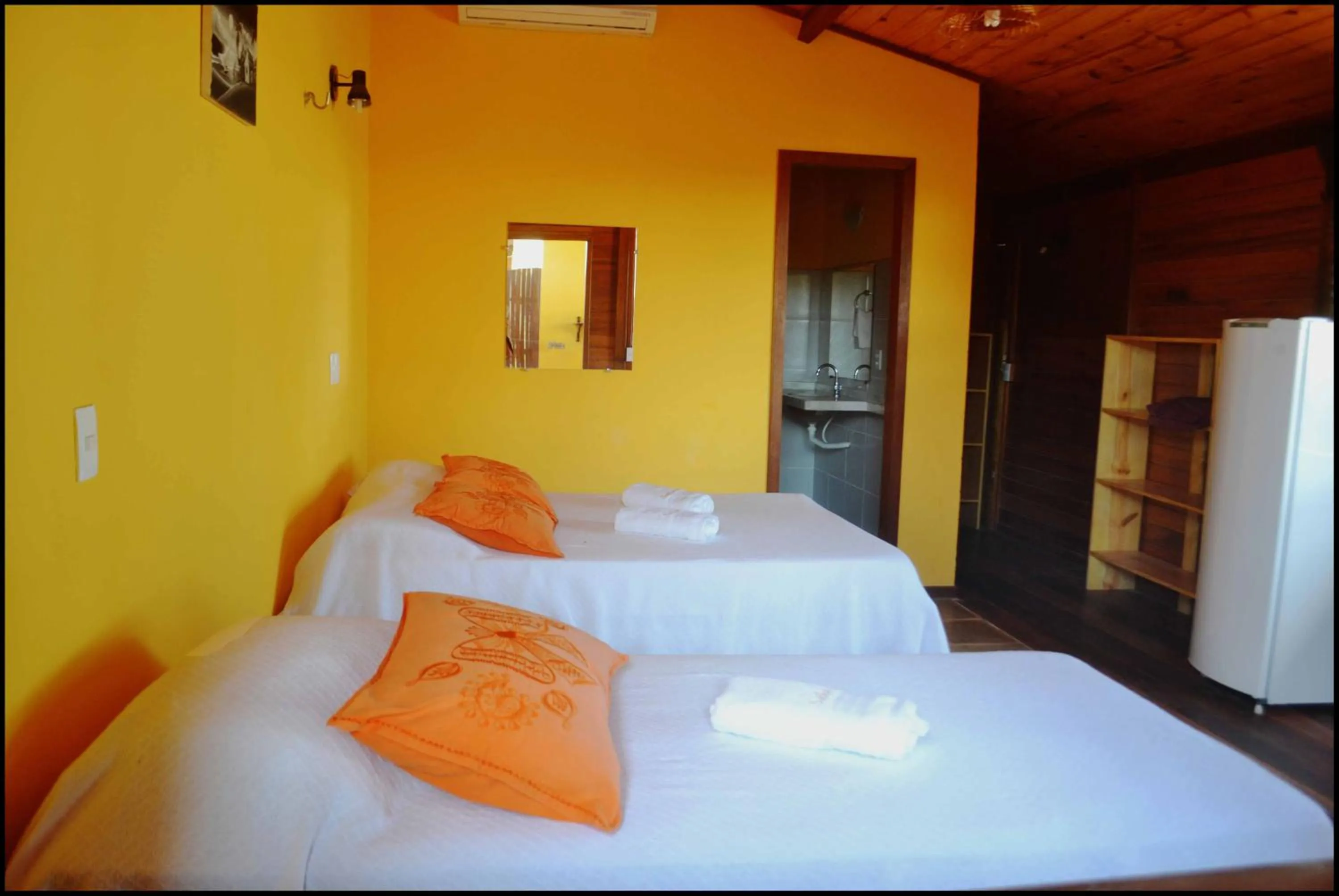 Bed in Pousada Sahara