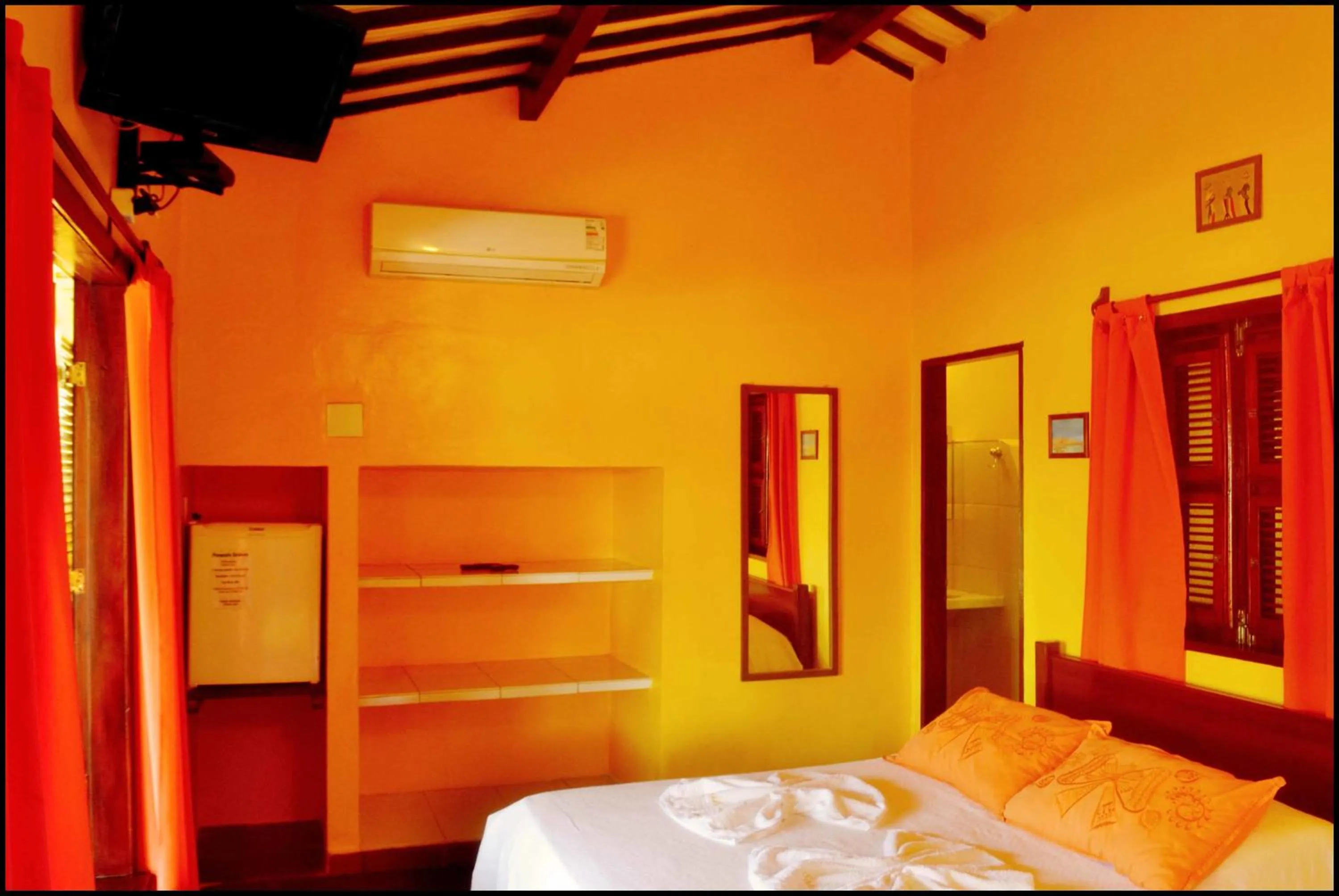 Decorative detail, Bed in Pousada Sahara